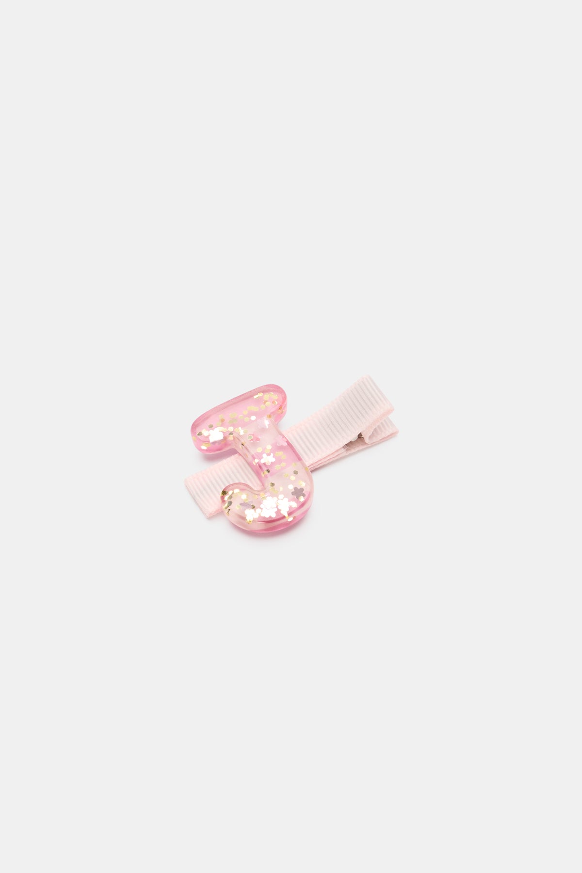 Initial Stripe Duck Clip