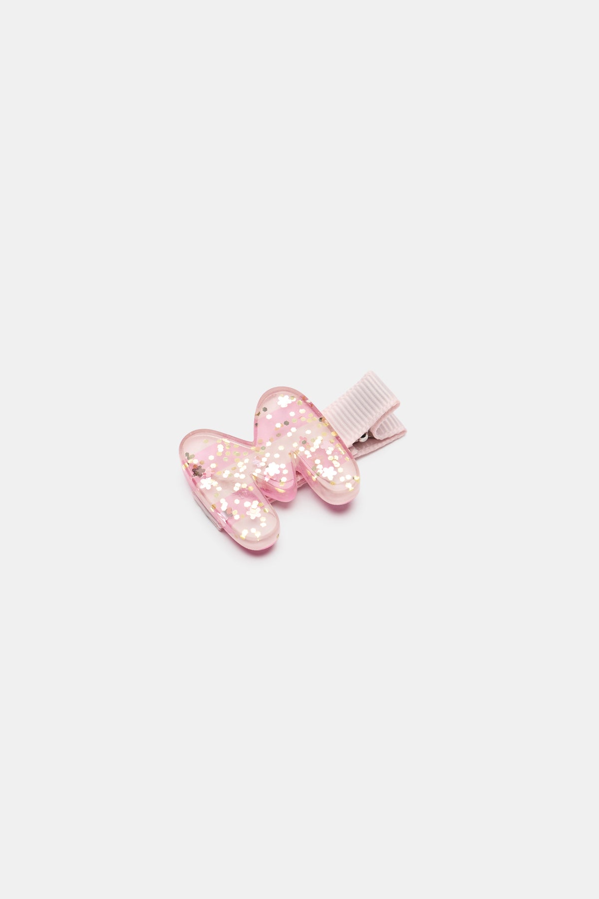 Initial Stripe Duck Clip