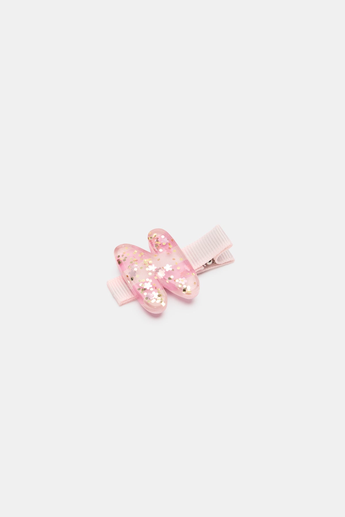 Initial Stripe Duck Clip