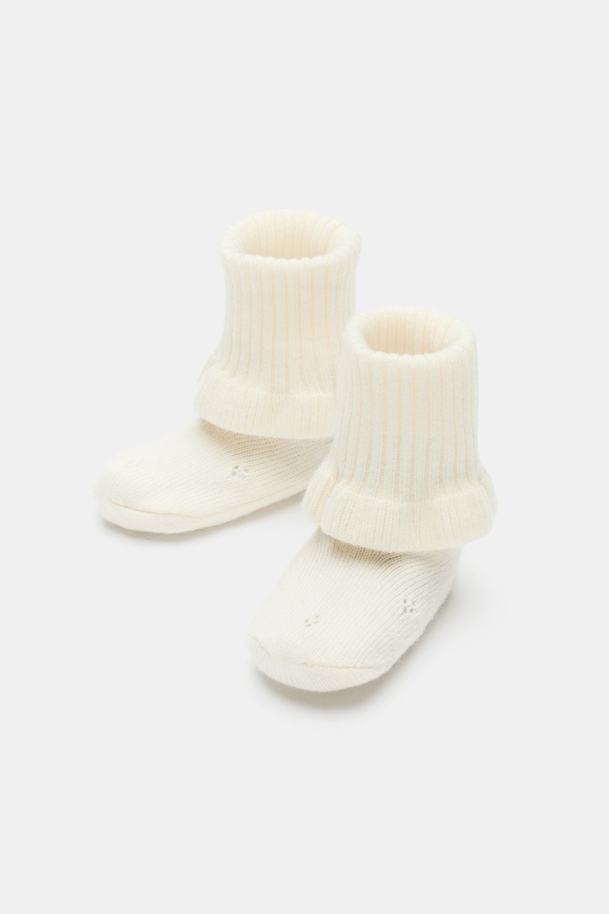 Pointelle Knit Booties
