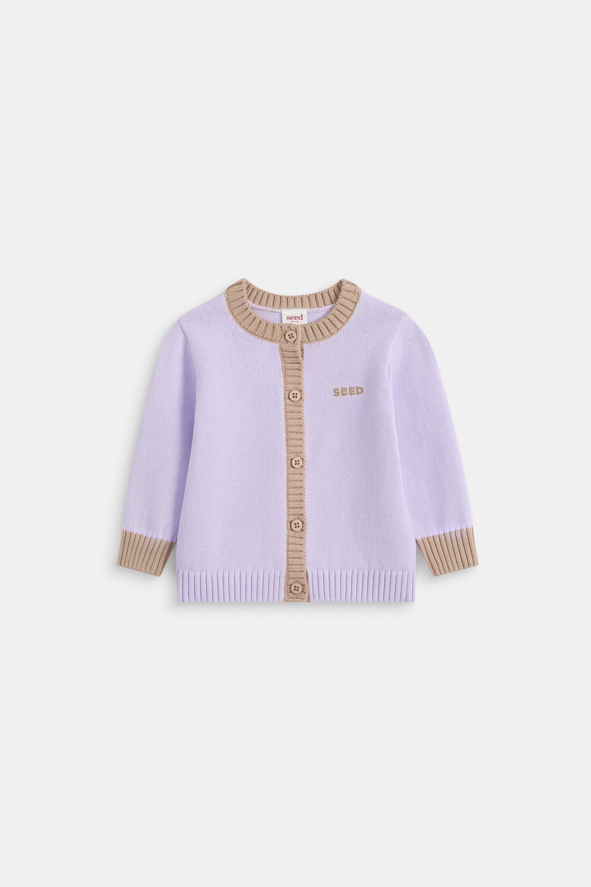 Colourblock Knit Cardigan
