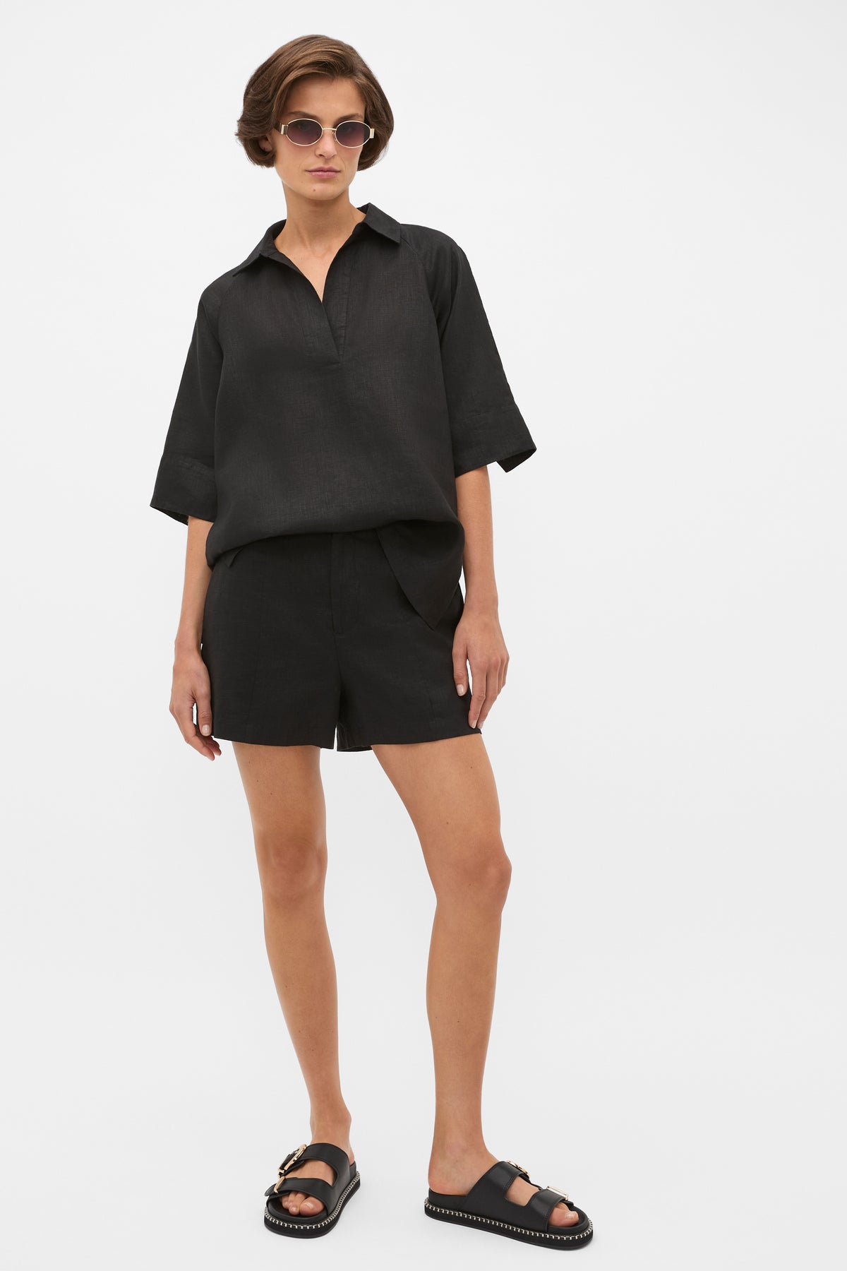 Core Linen High Rise Short