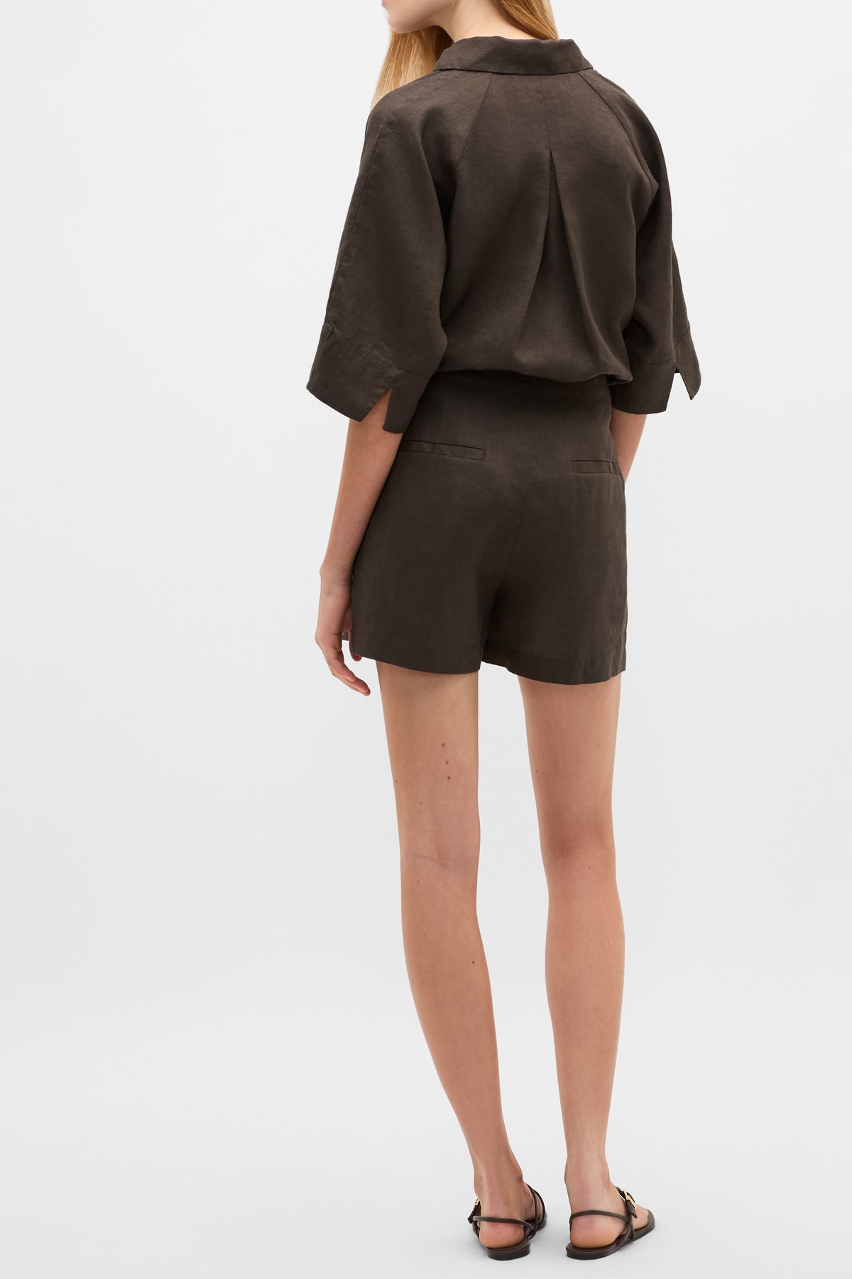 Core Linen High Rise Short