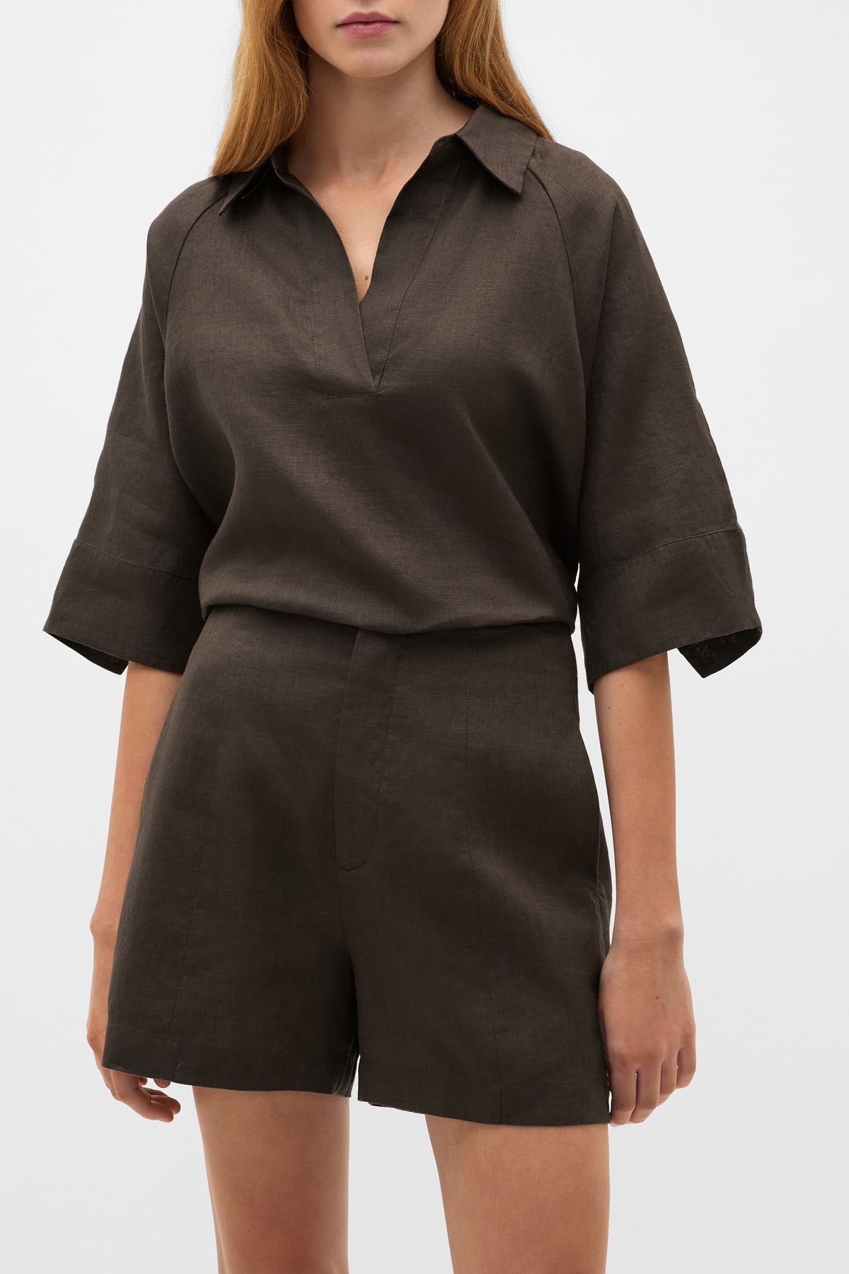 Core Linen High Rise Short