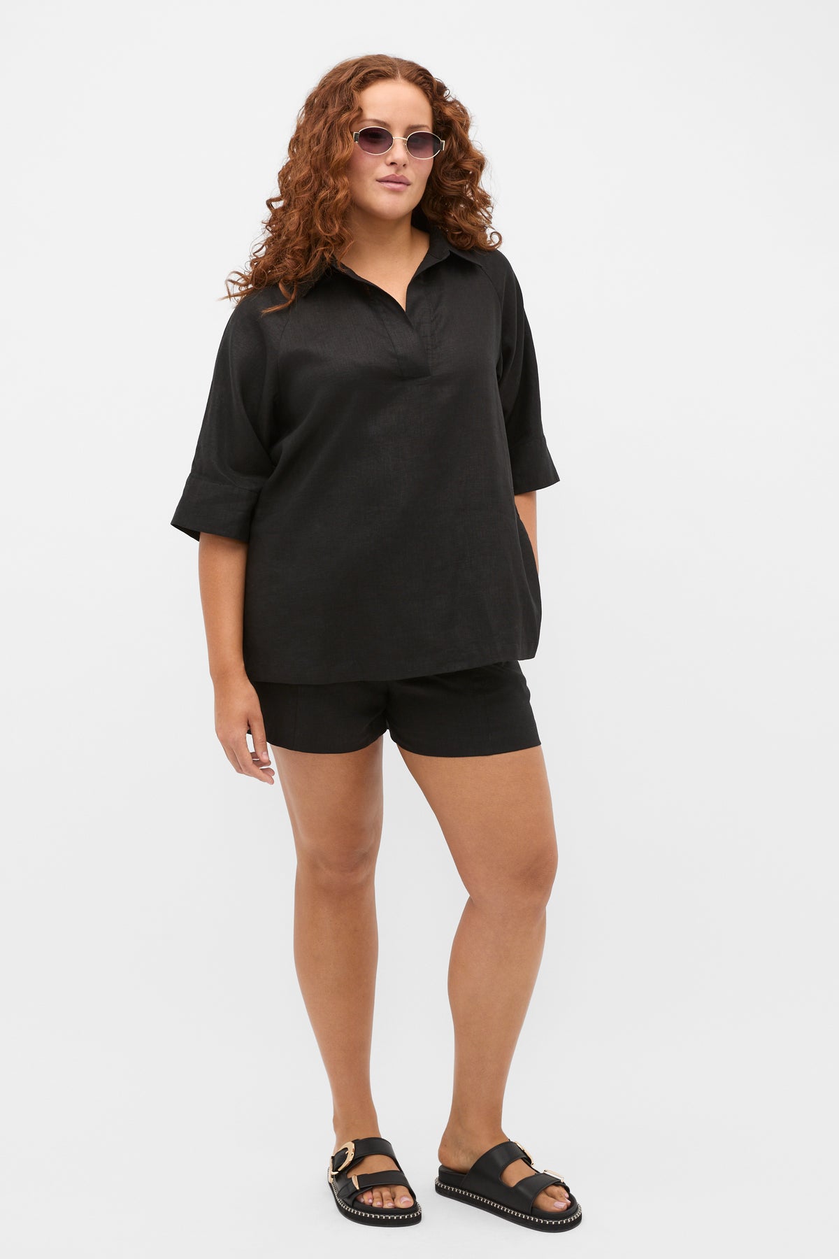 Core Linen Half Placket Popover
