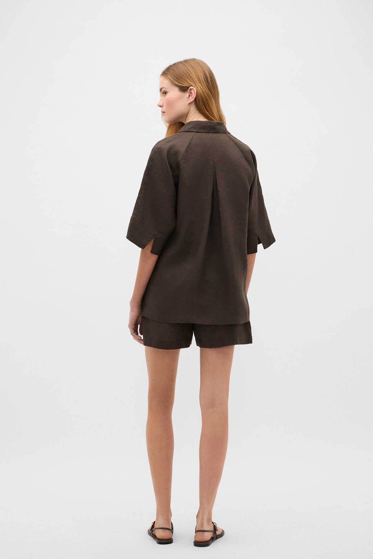 Core Linen Half Placket Popover