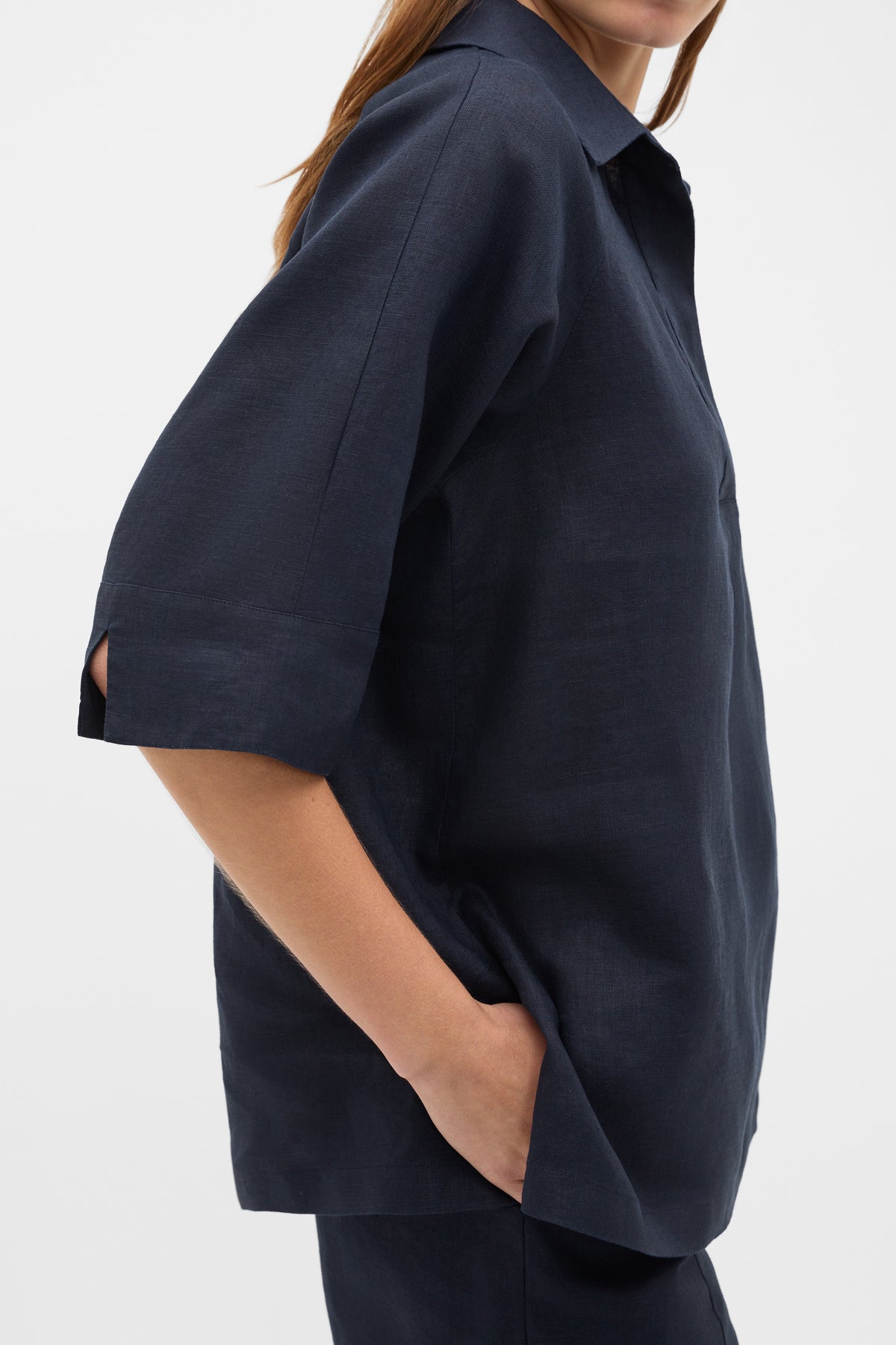 Core Linen Half Placket Popover