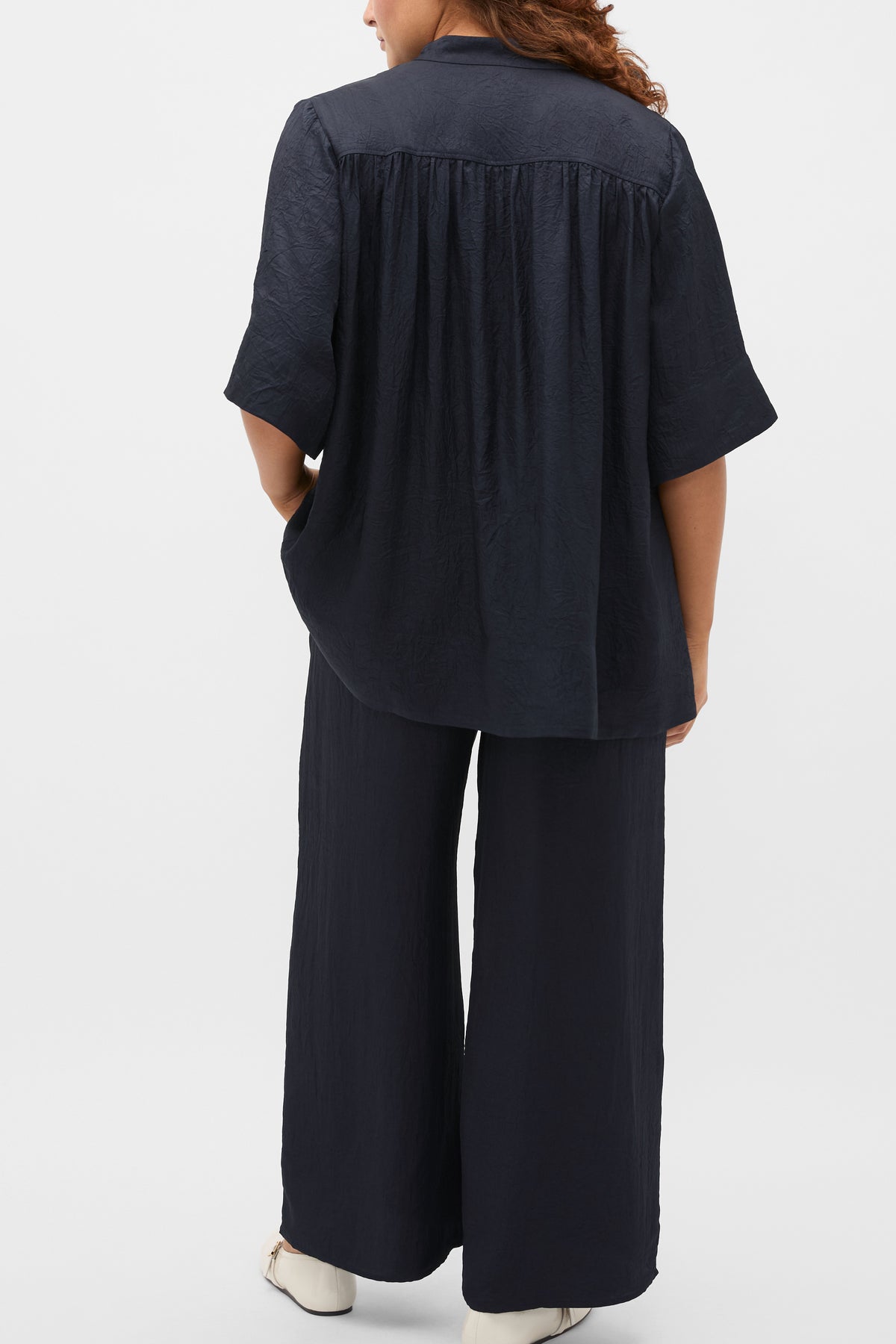 Textured Satin Blouse