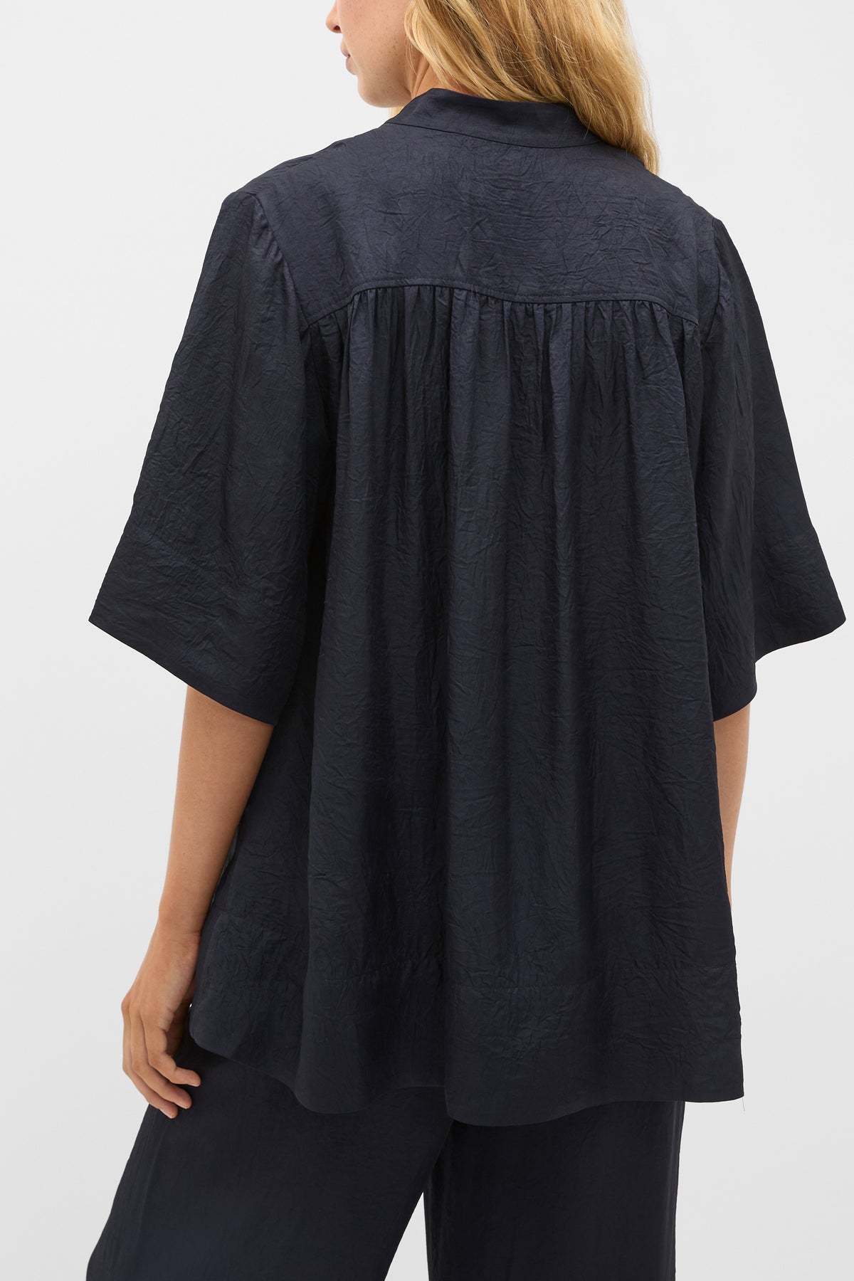 Textured Satin Blouse
