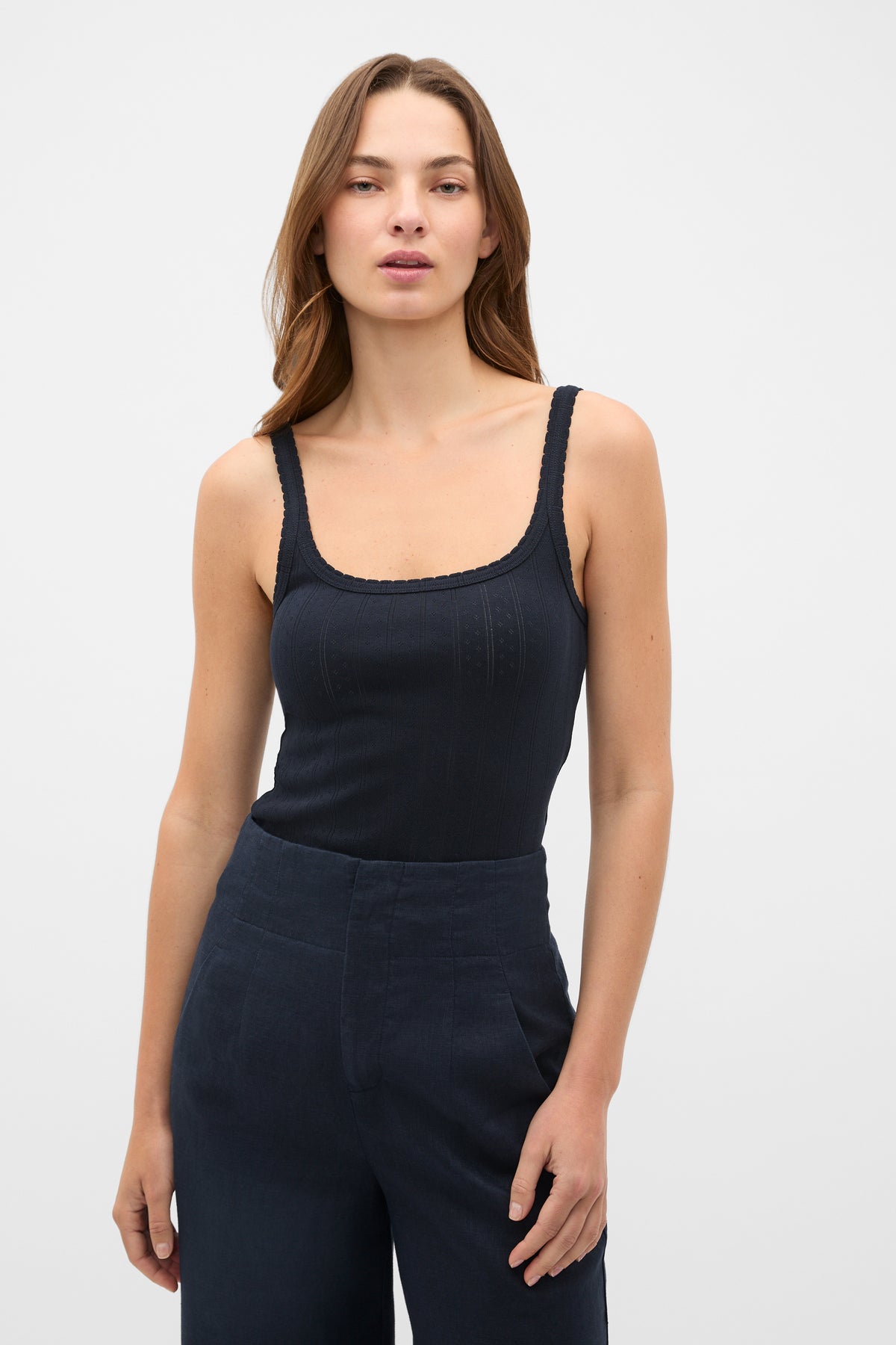 Pointelle Easy Tank