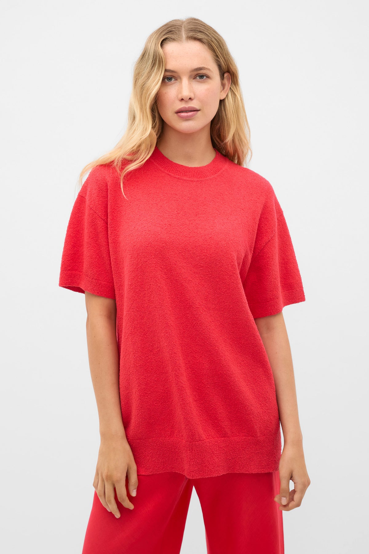 Boucle Oversized Knit Tee