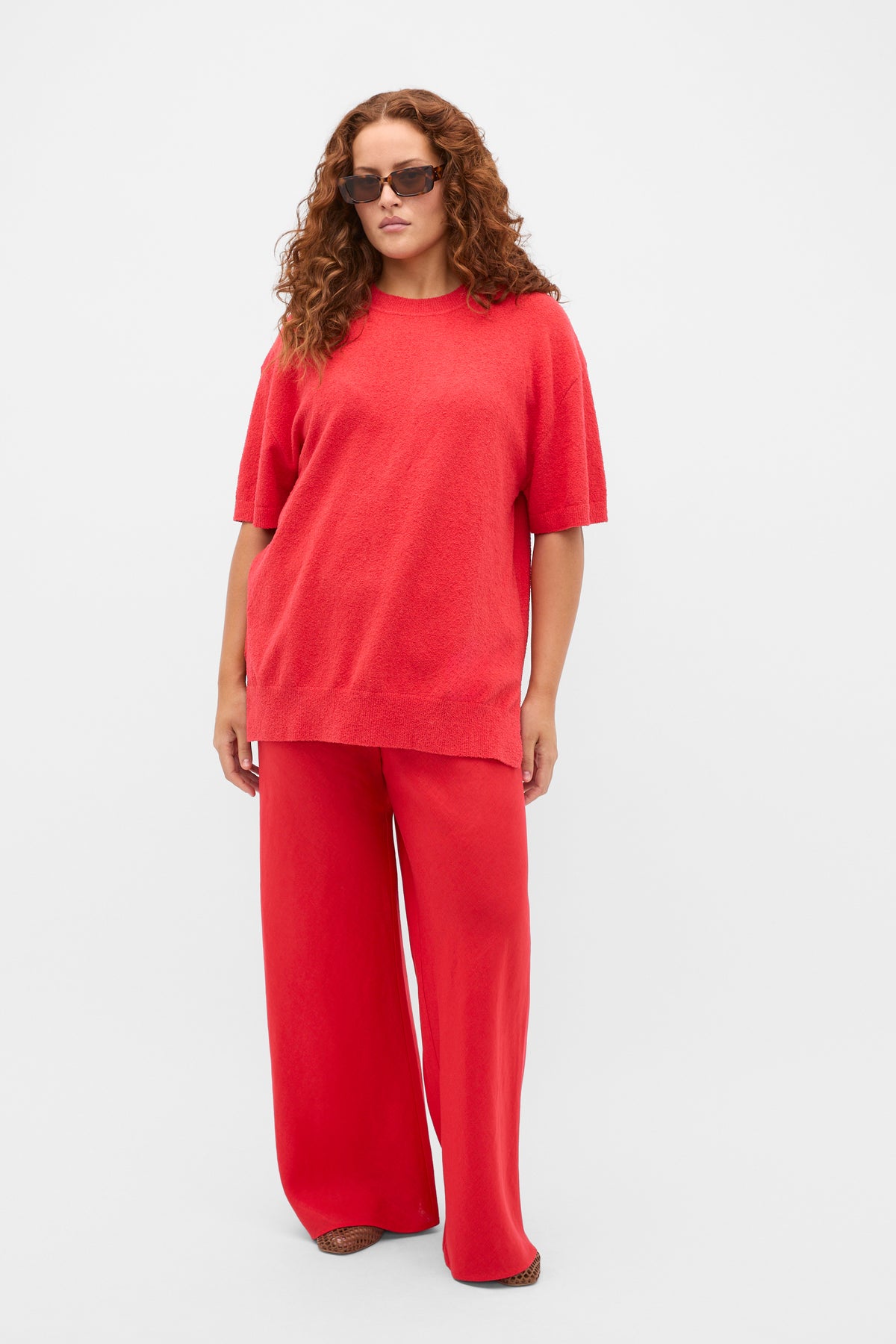 Boucle Oversized Knit Tee