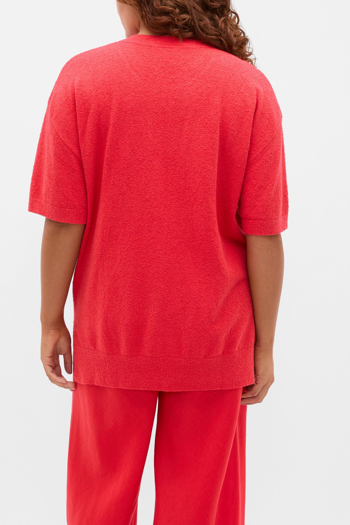 Boucle Oversized Knit Tee