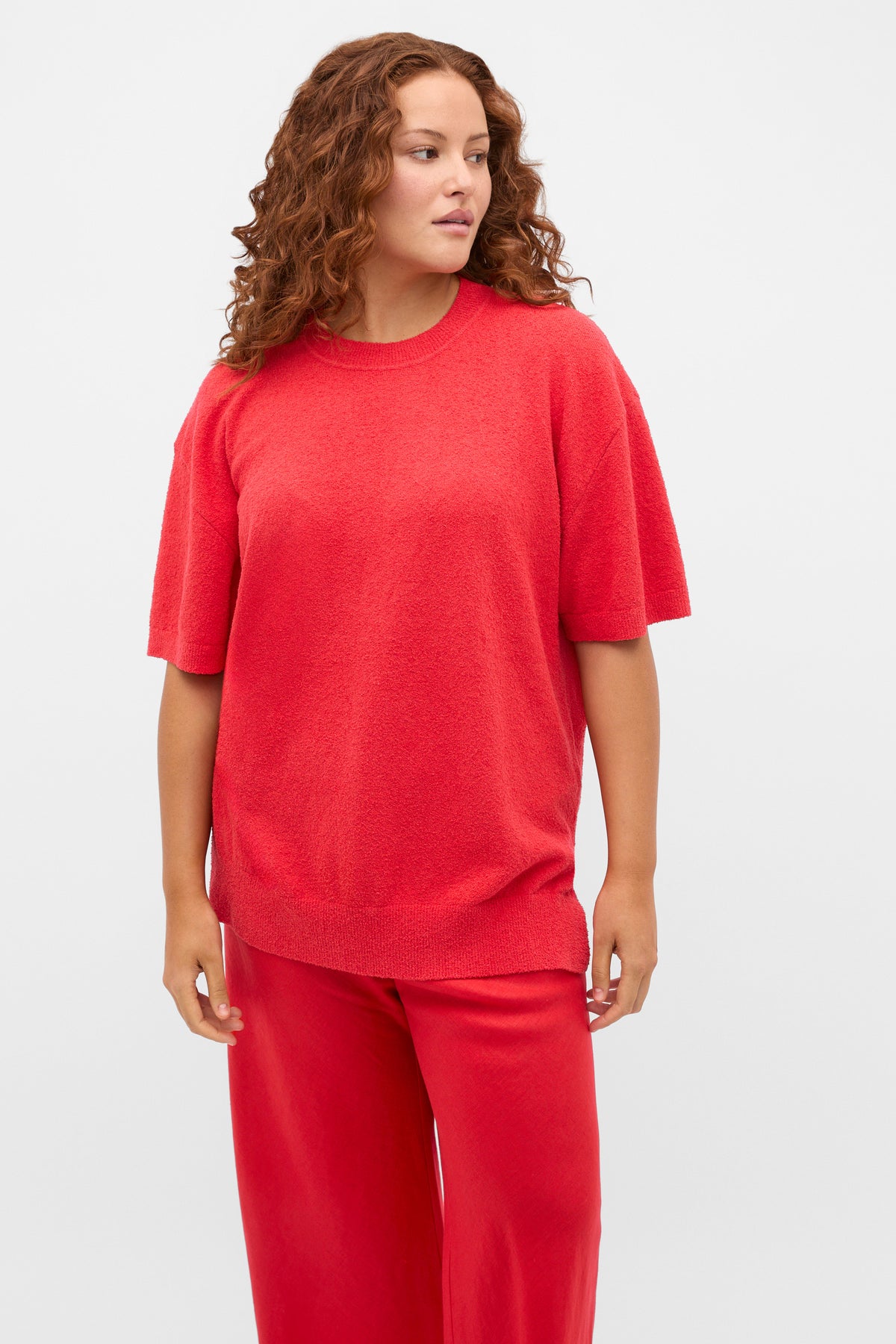Boucle Oversized Knit Tee