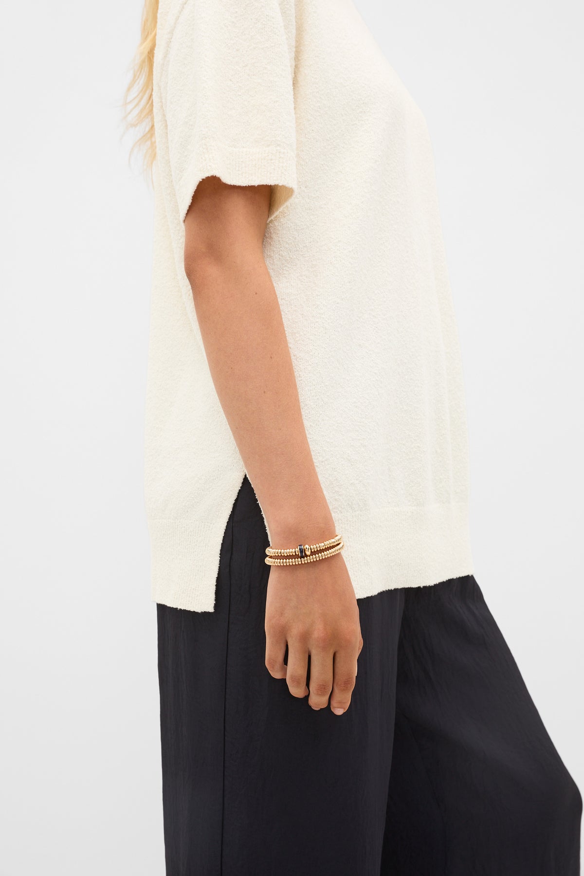 Boucle Oversized Knit Tee