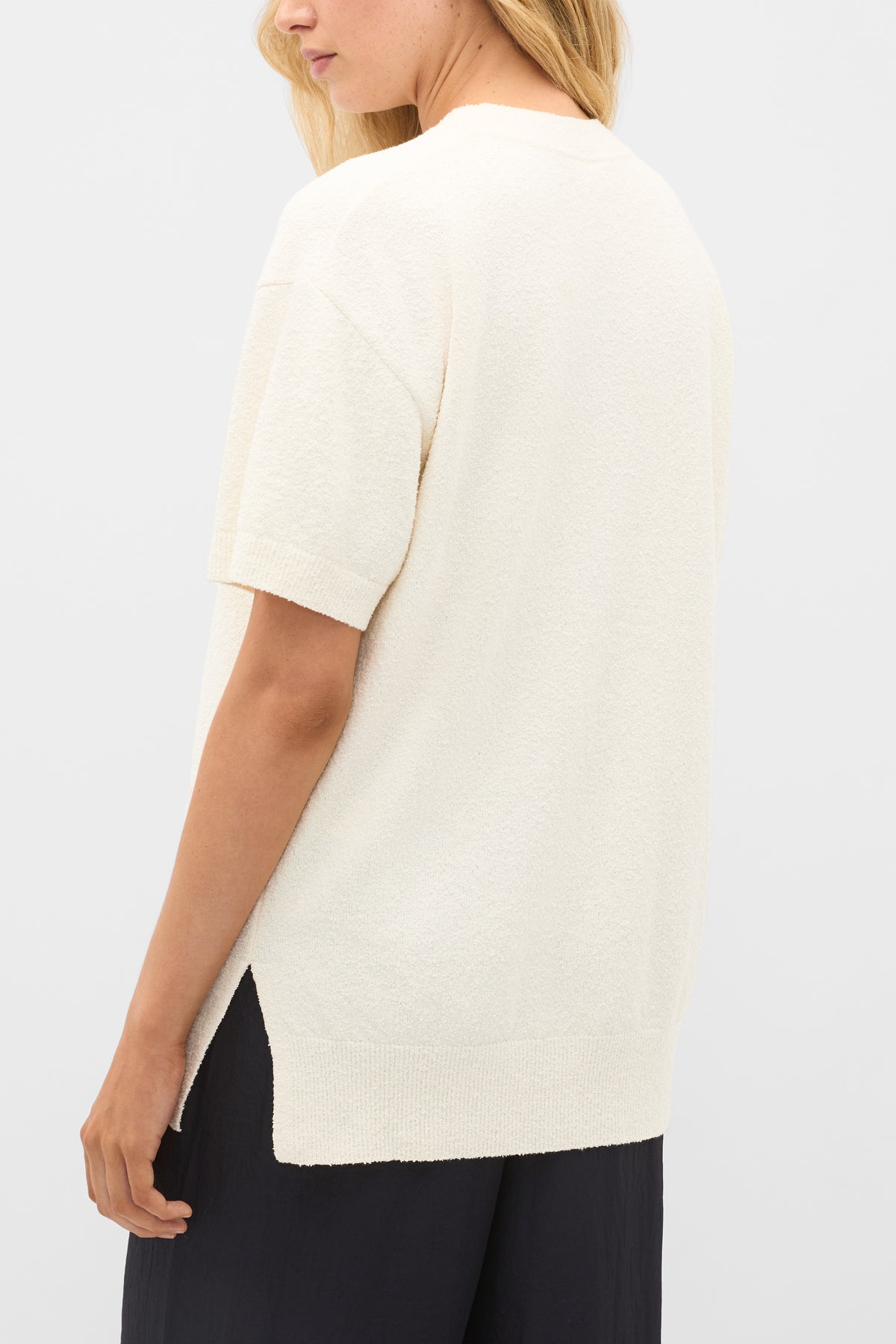 Boucle Oversized Knit Tee