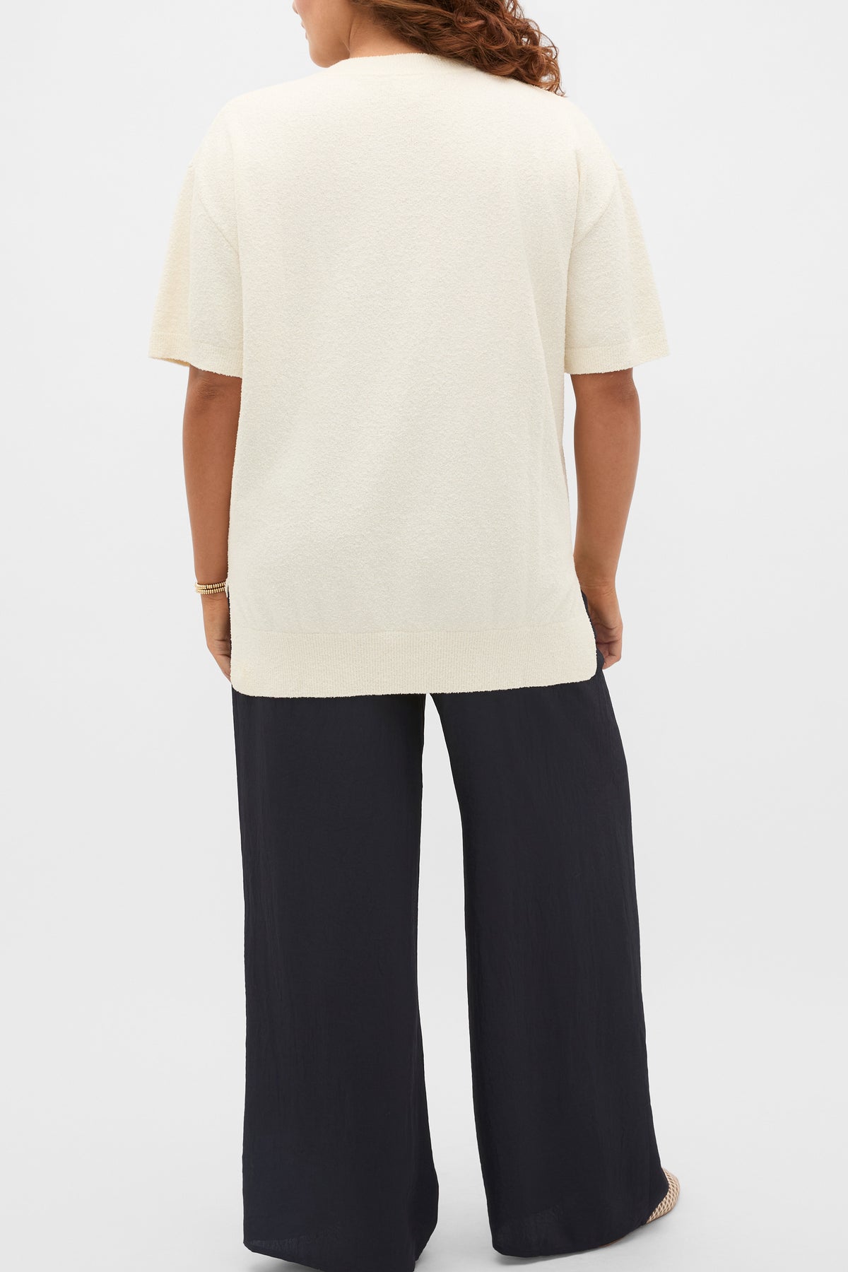 Boucle Oversized Knit Tee