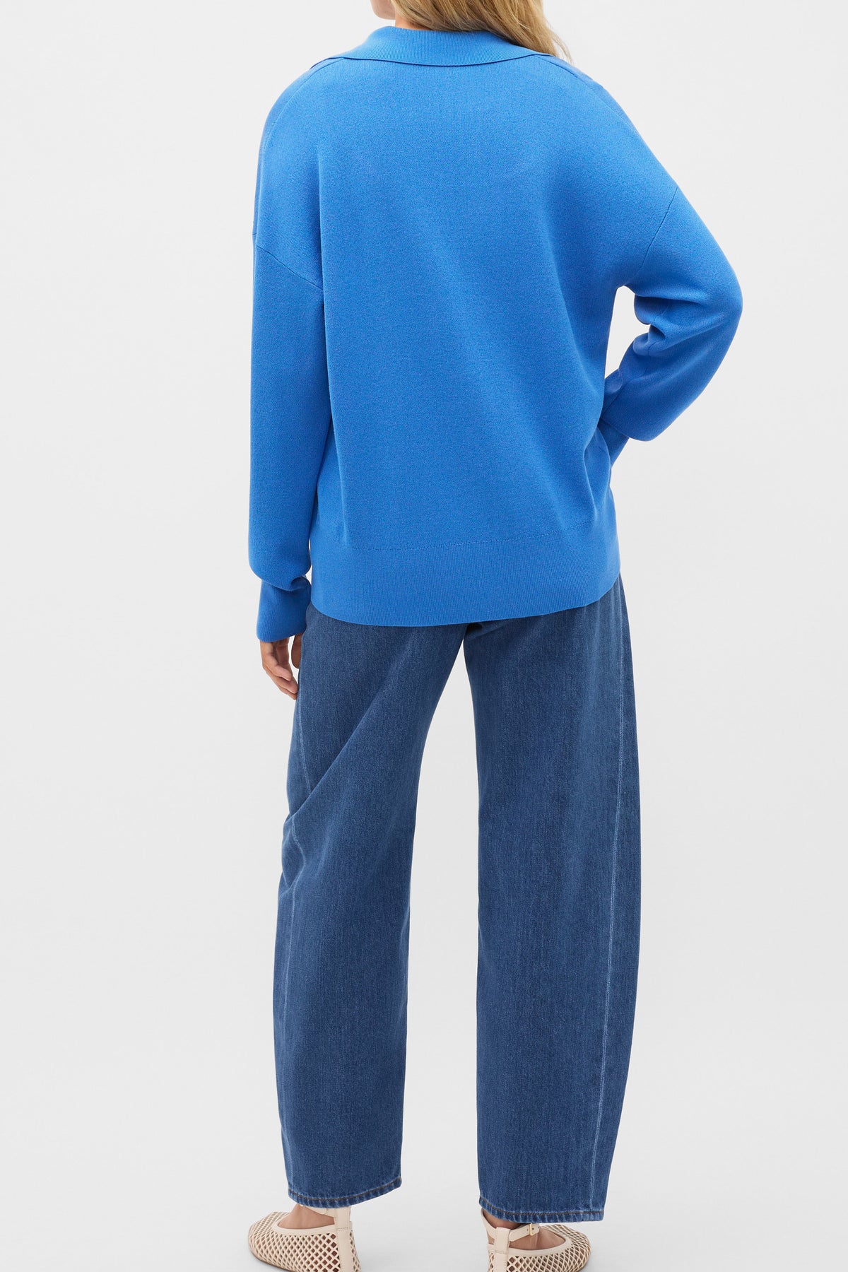 Relaxed Polo Knit