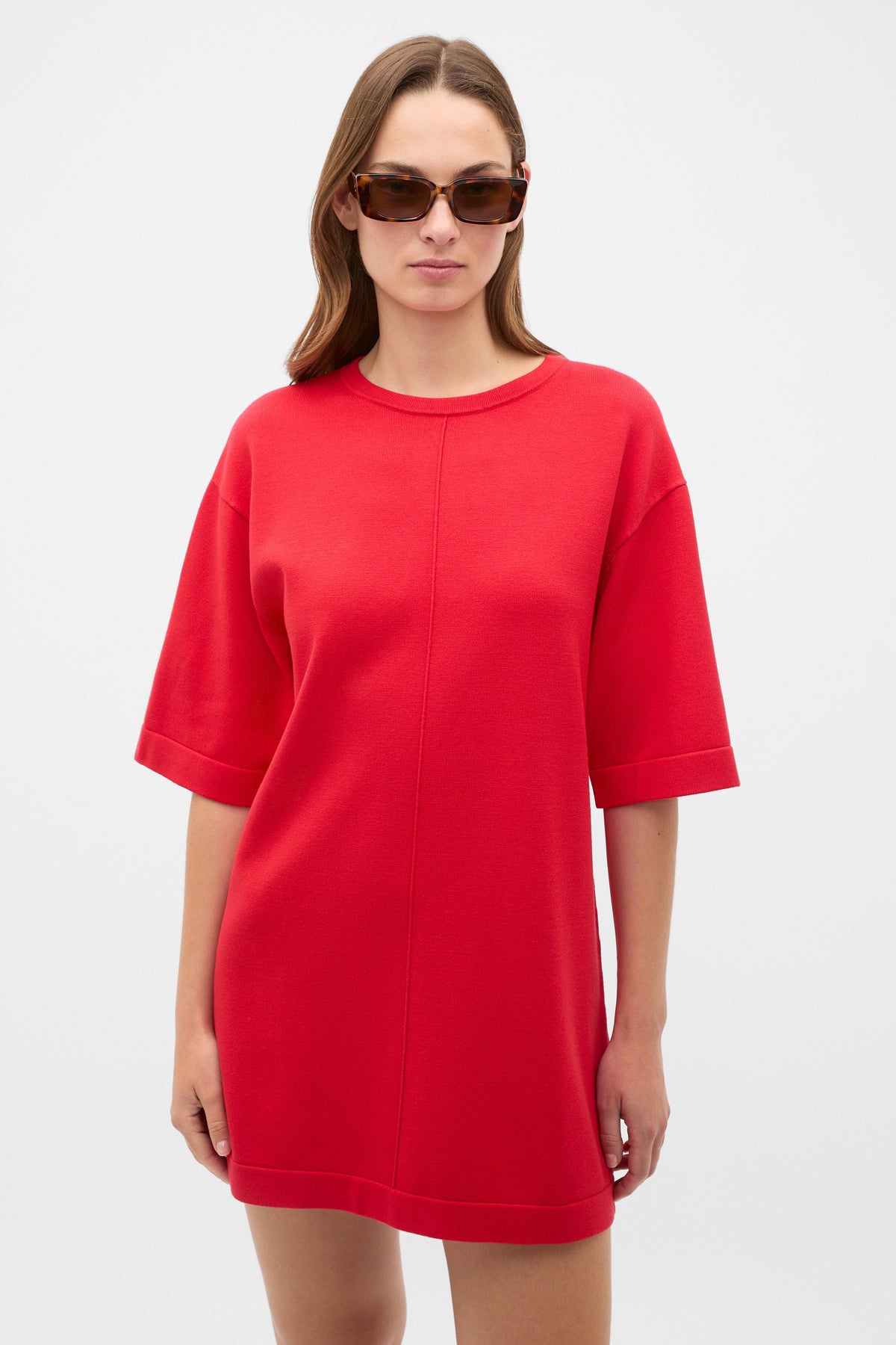 Knitted Relaxed Tee Dress