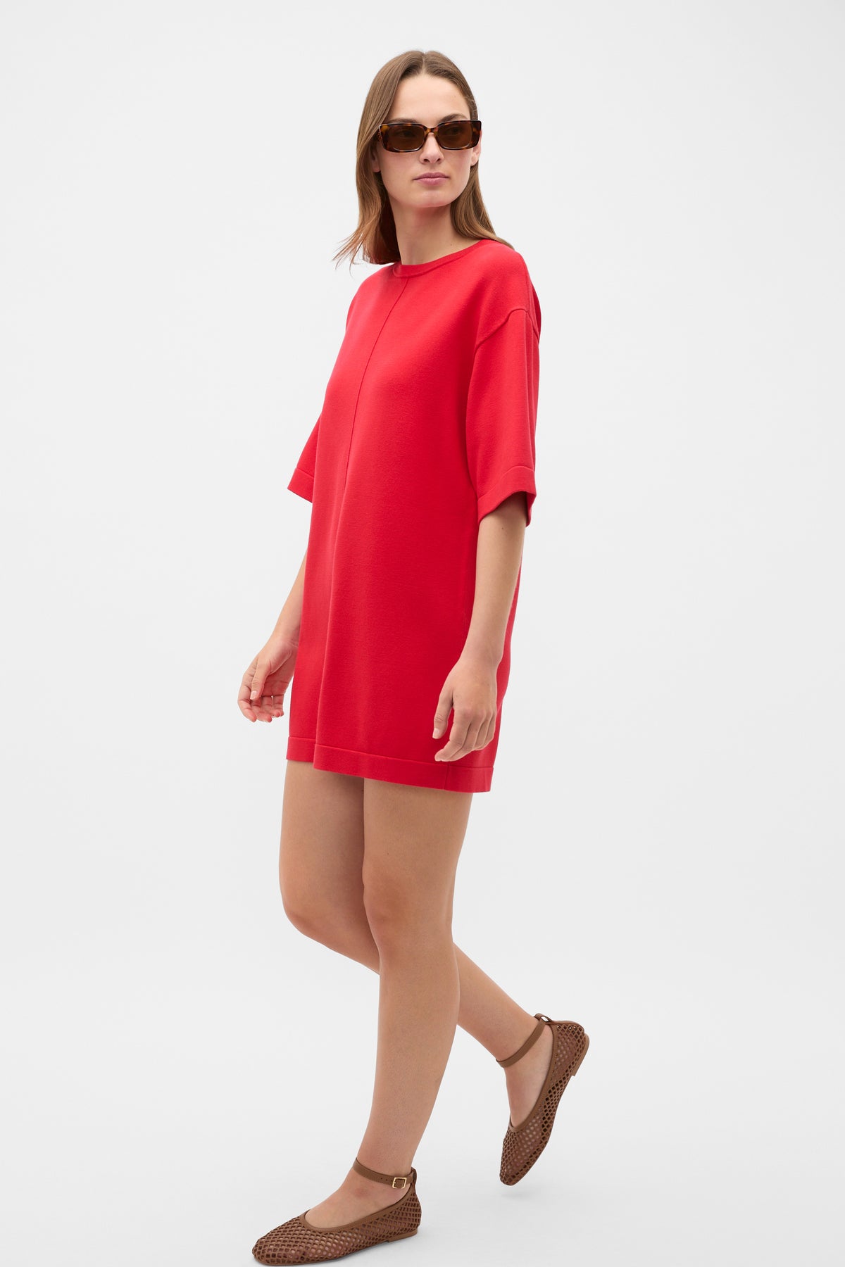 Knitted Relaxed Tee Dress