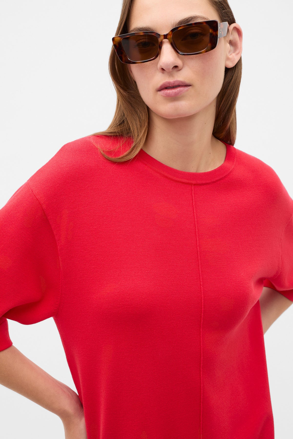 Knitted Relaxed Tee Dress