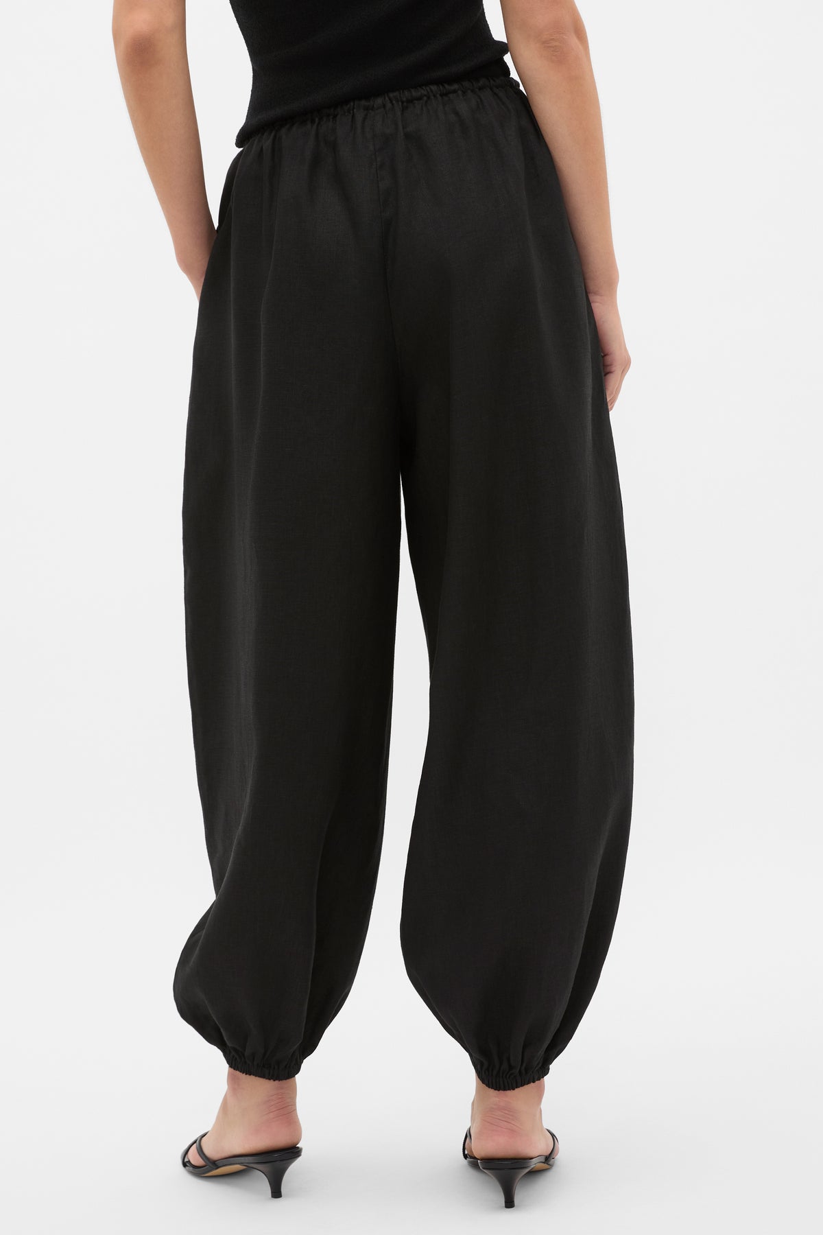 Linen Balloon Tie Pant