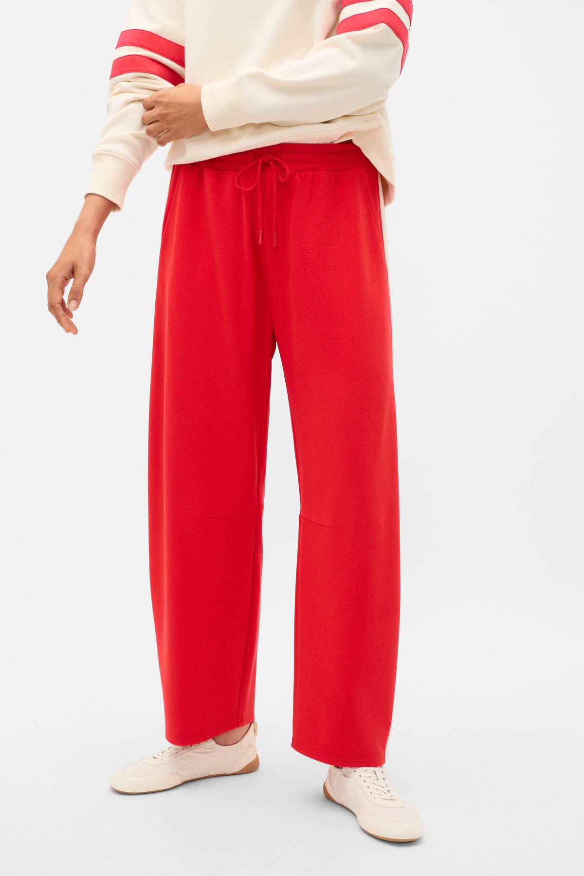 Side Stripe Barrel Leg Pant