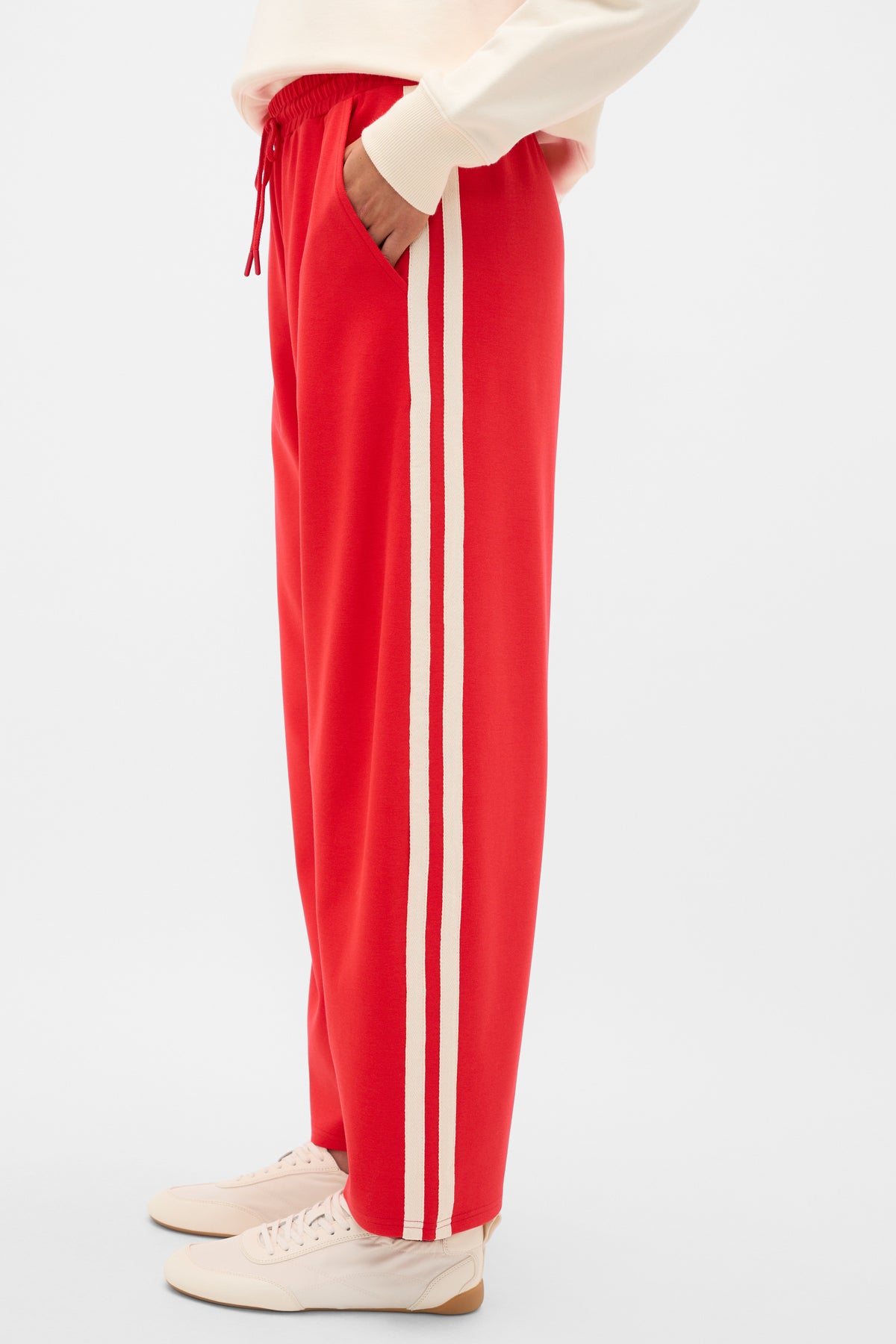 Side Stripe Barrel Leg Pant