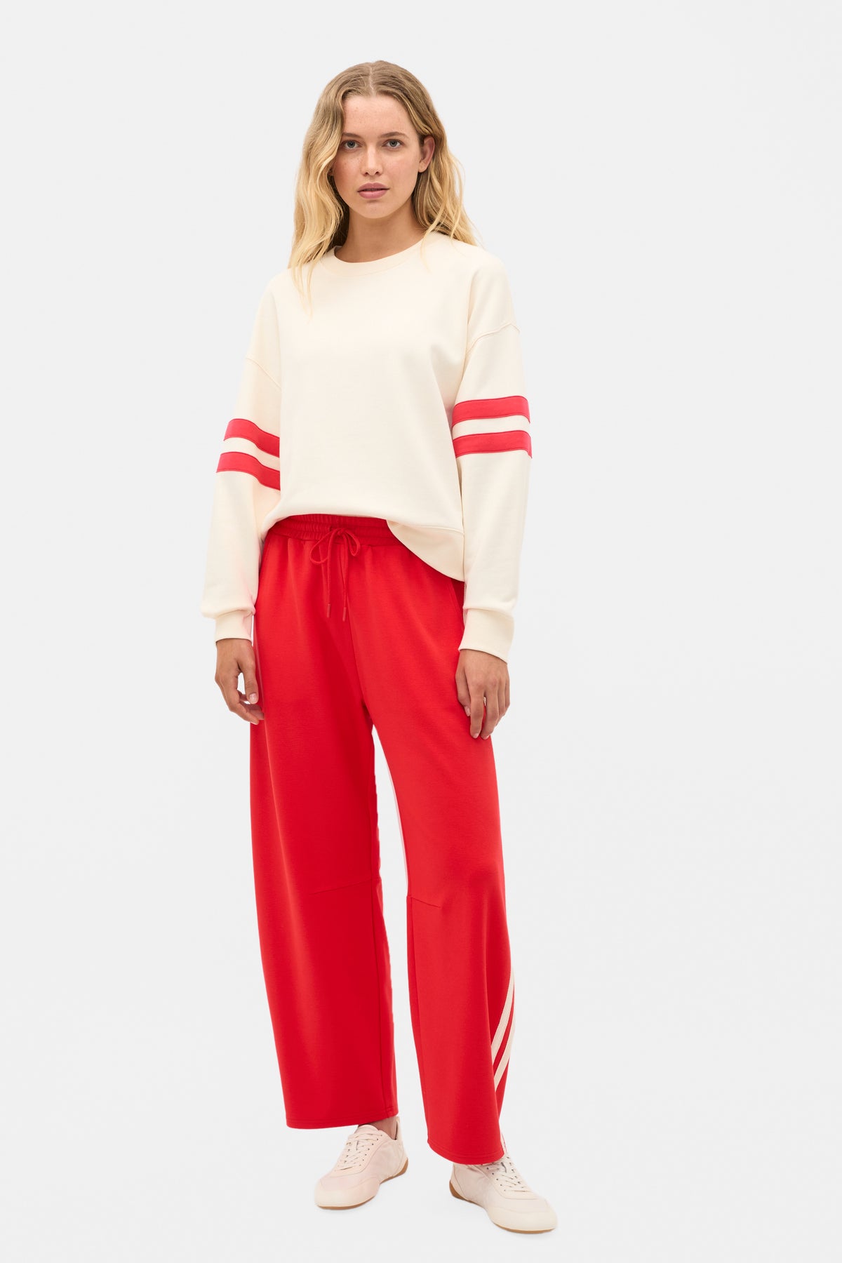 Side Stripe Barrel Leg Pant