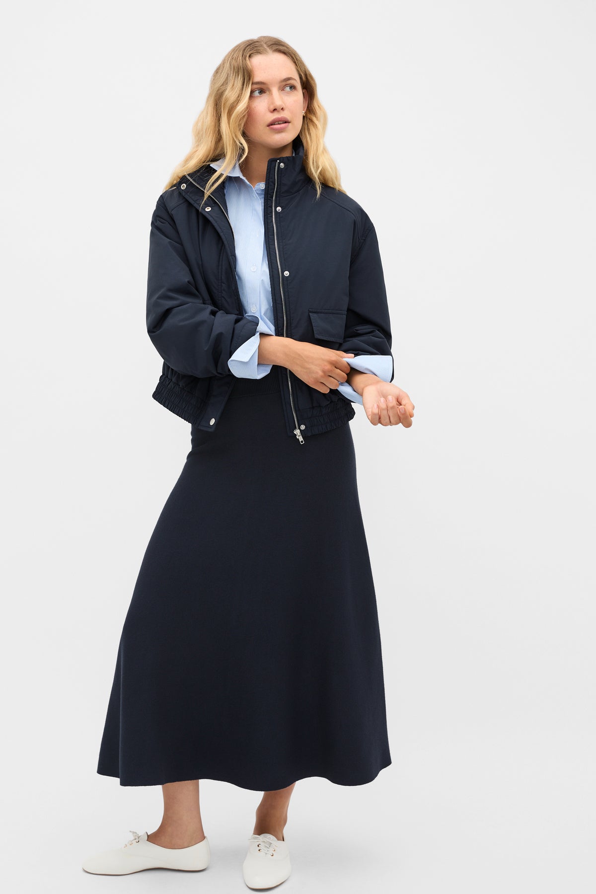 Relaxed Bomber Jacket