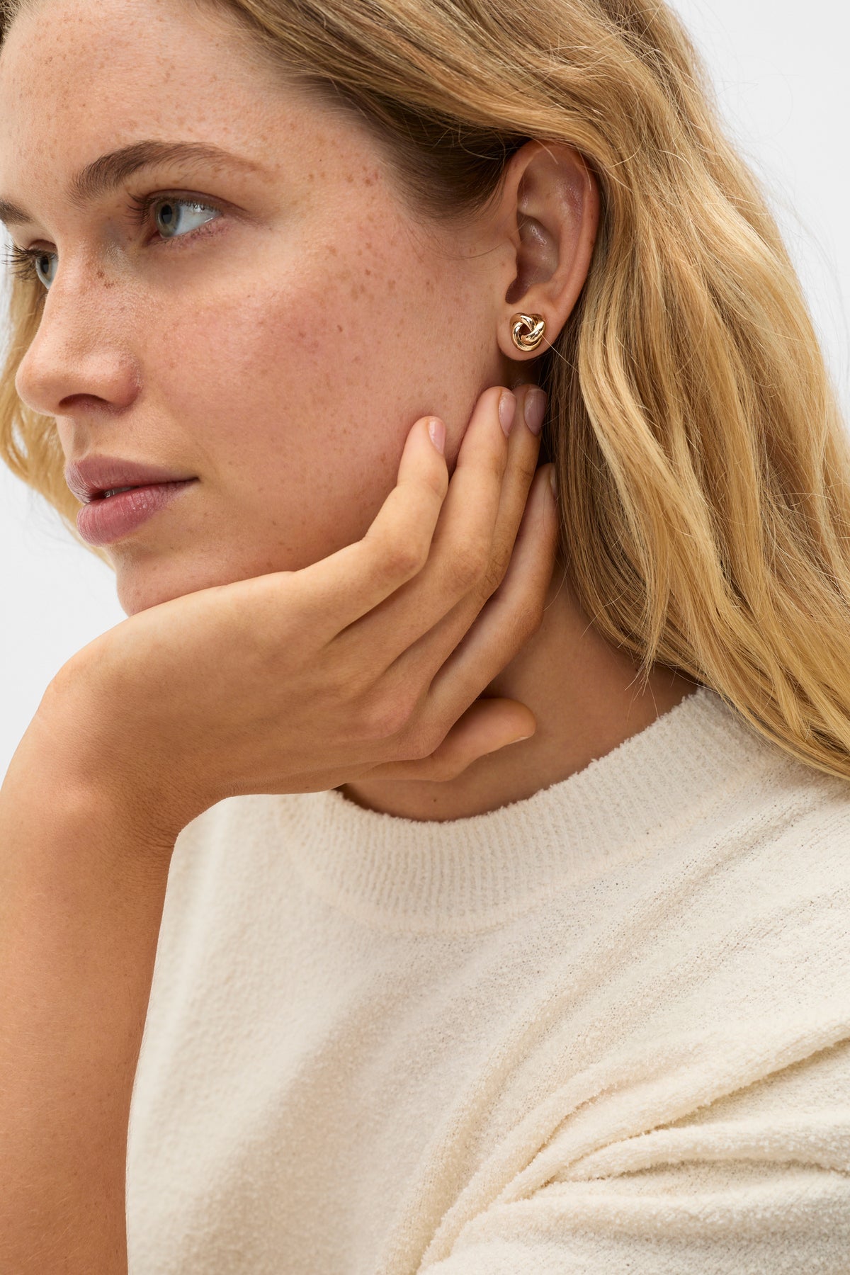 Looped Stud Earring