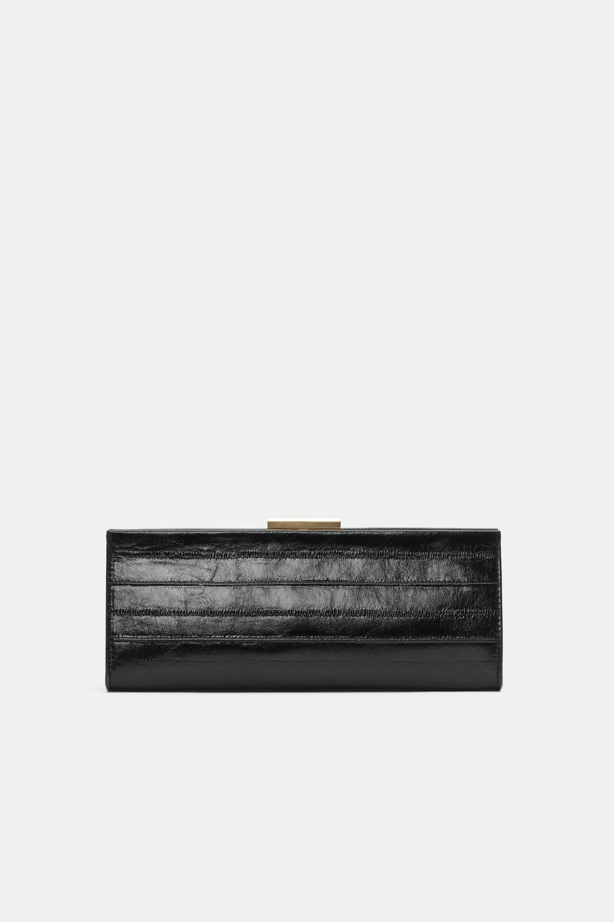 Leather Box Clutch