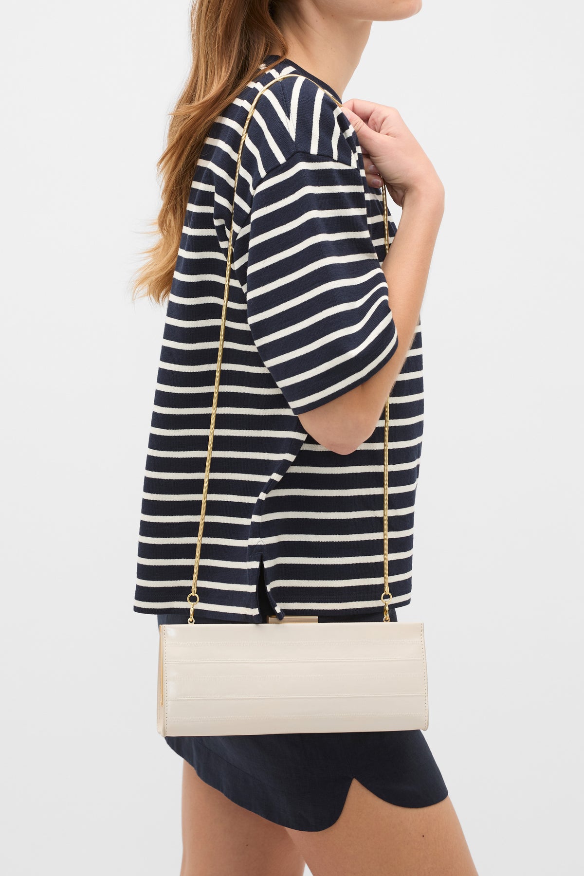 Leather Box Clutch