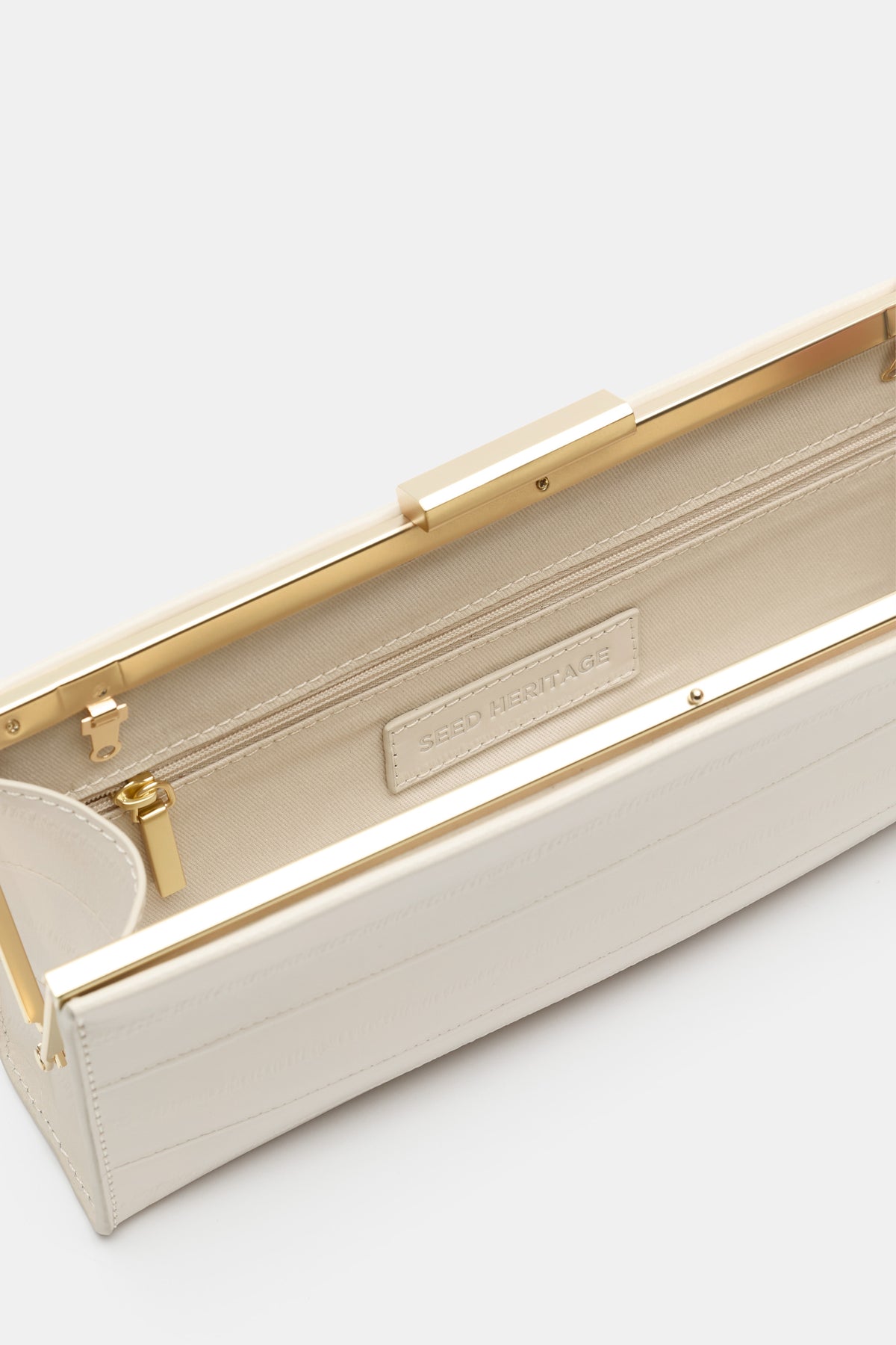 Leather Box Clutch