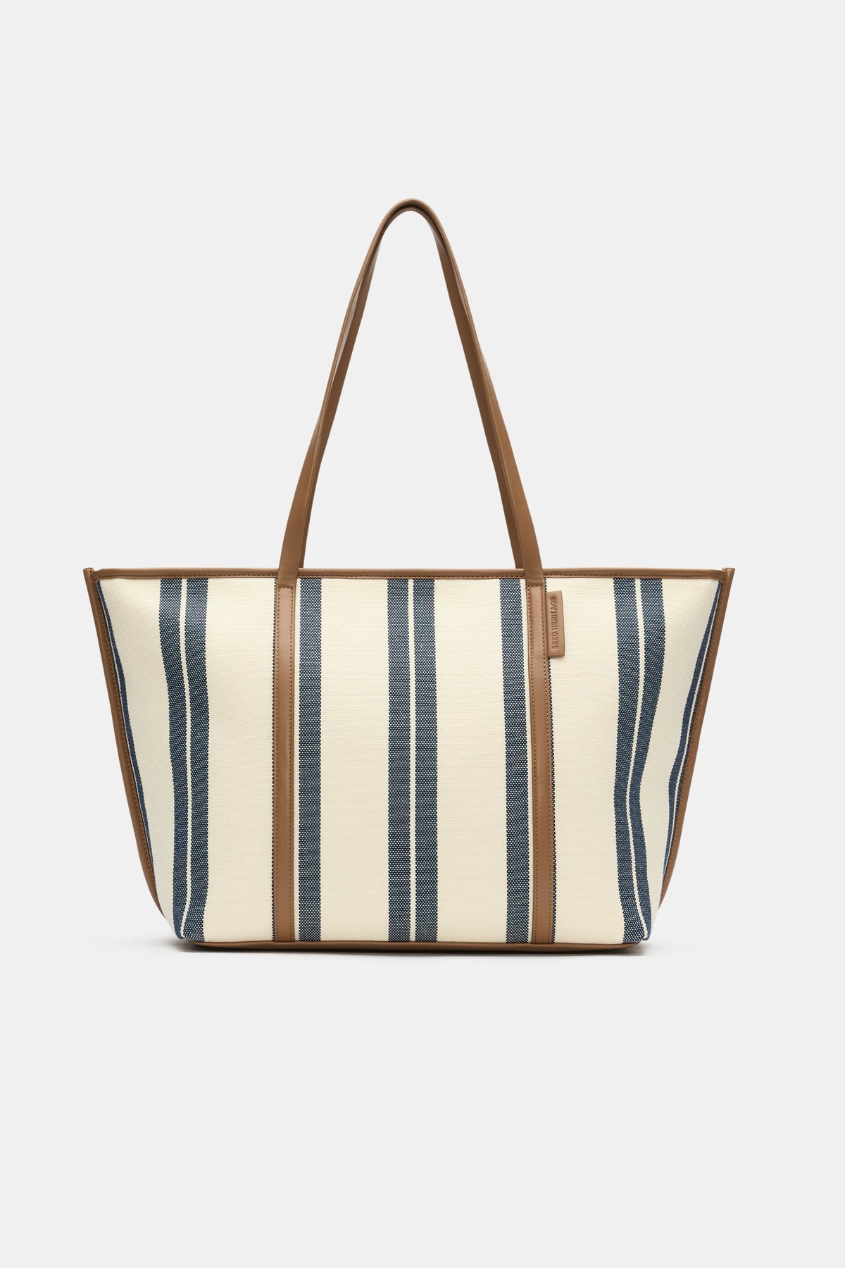 Trim Detail Stripe Tote