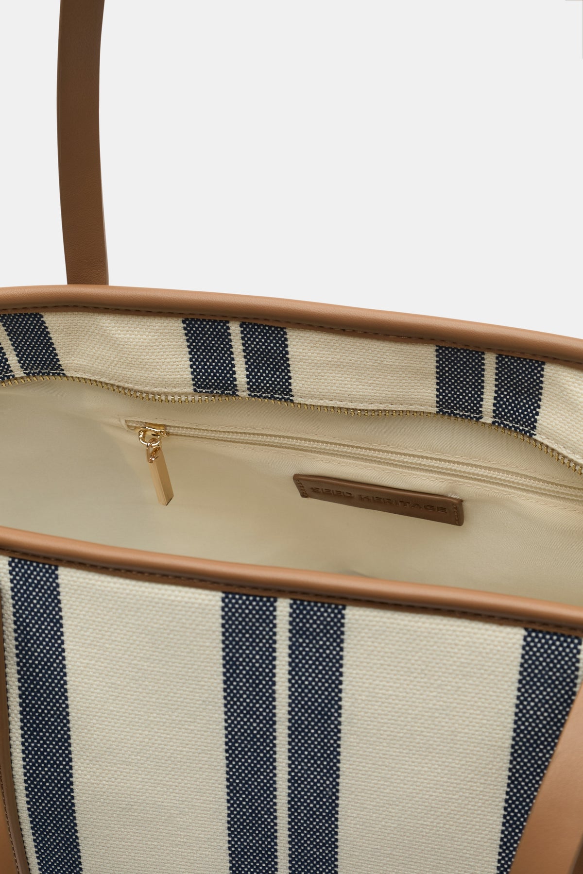 Trim Detail Stripe Tote