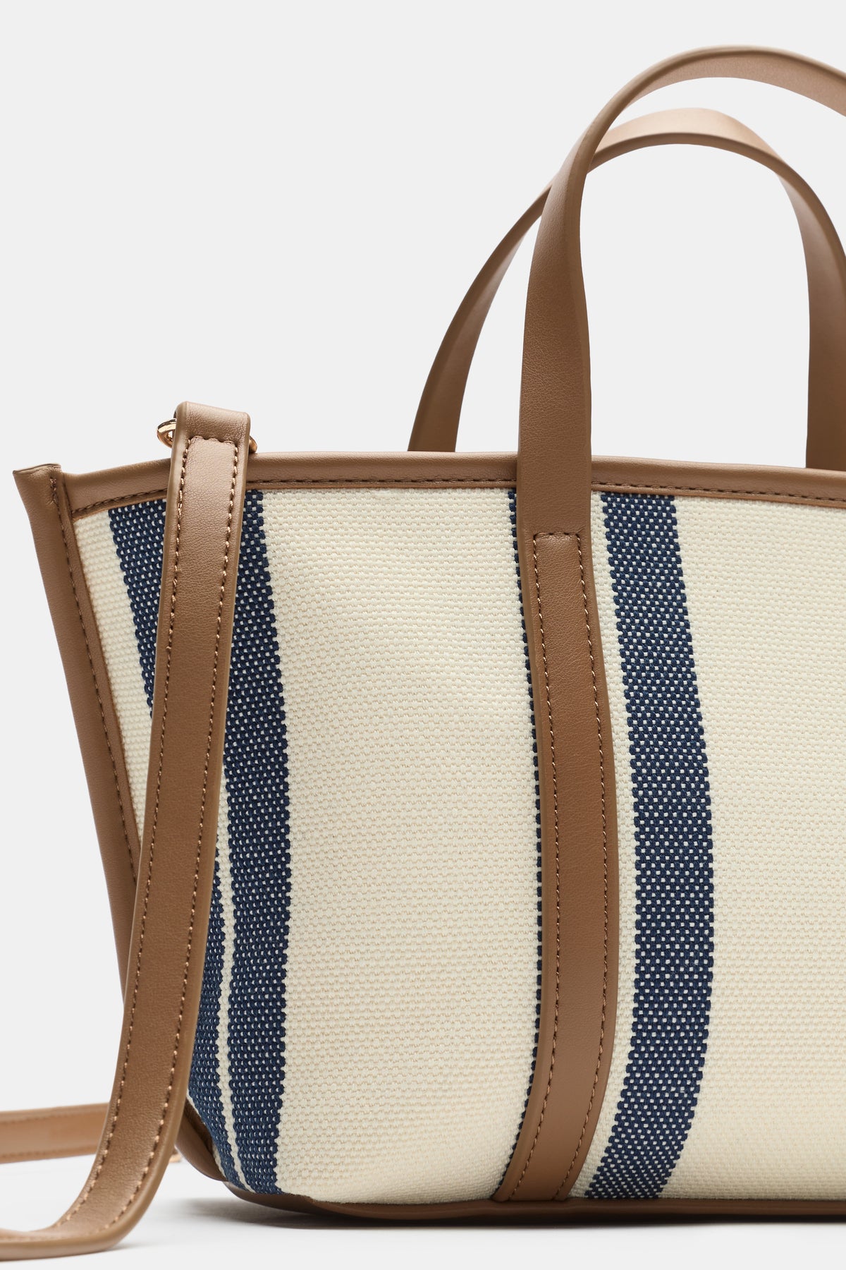 Trim Detail Stripe Mini Tote