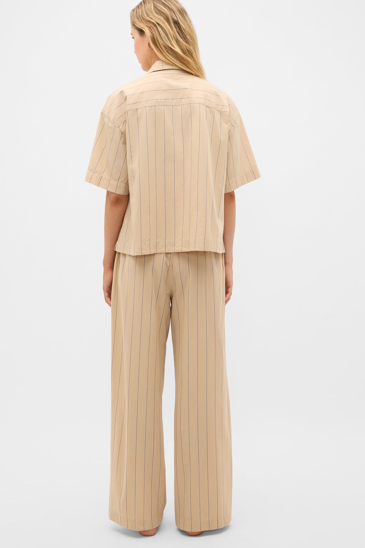 Stripe Shirt and Pant PJ Set