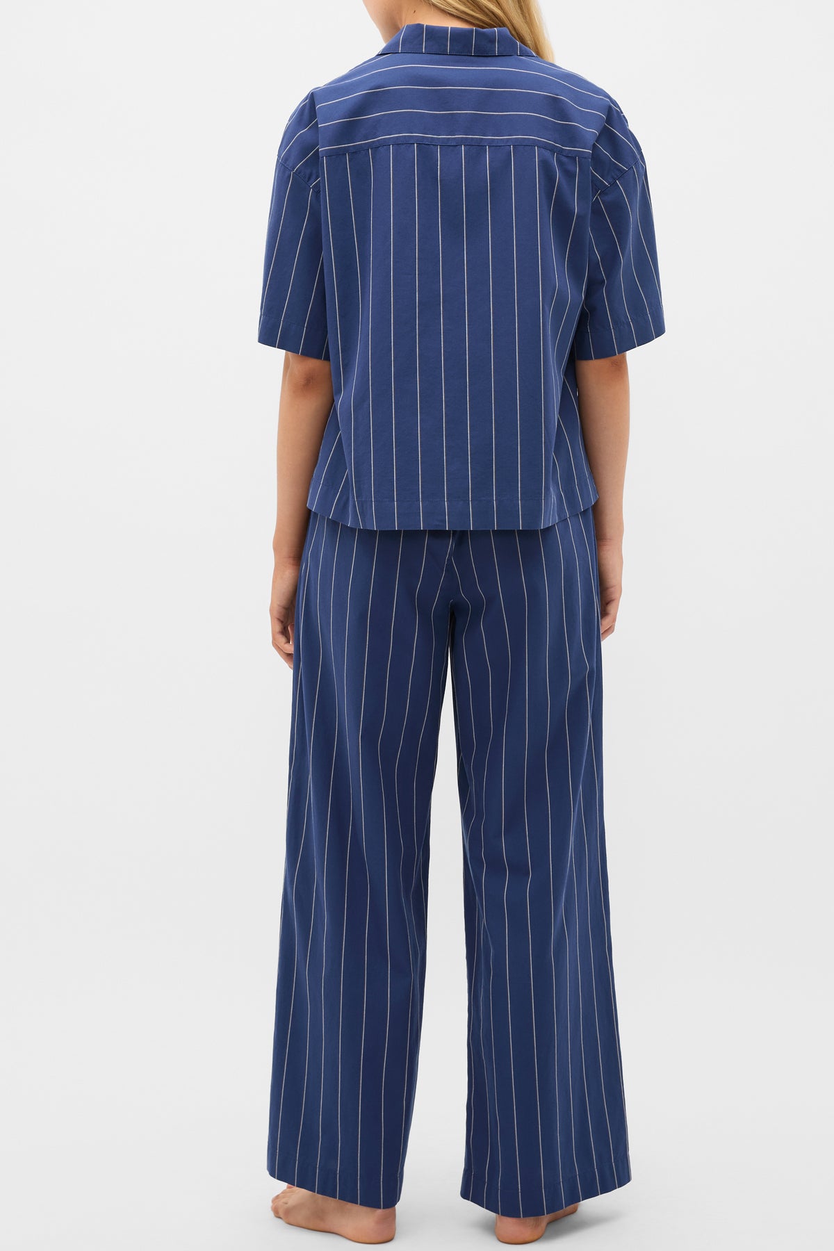 Stripe Shirt and Pant PJ Set