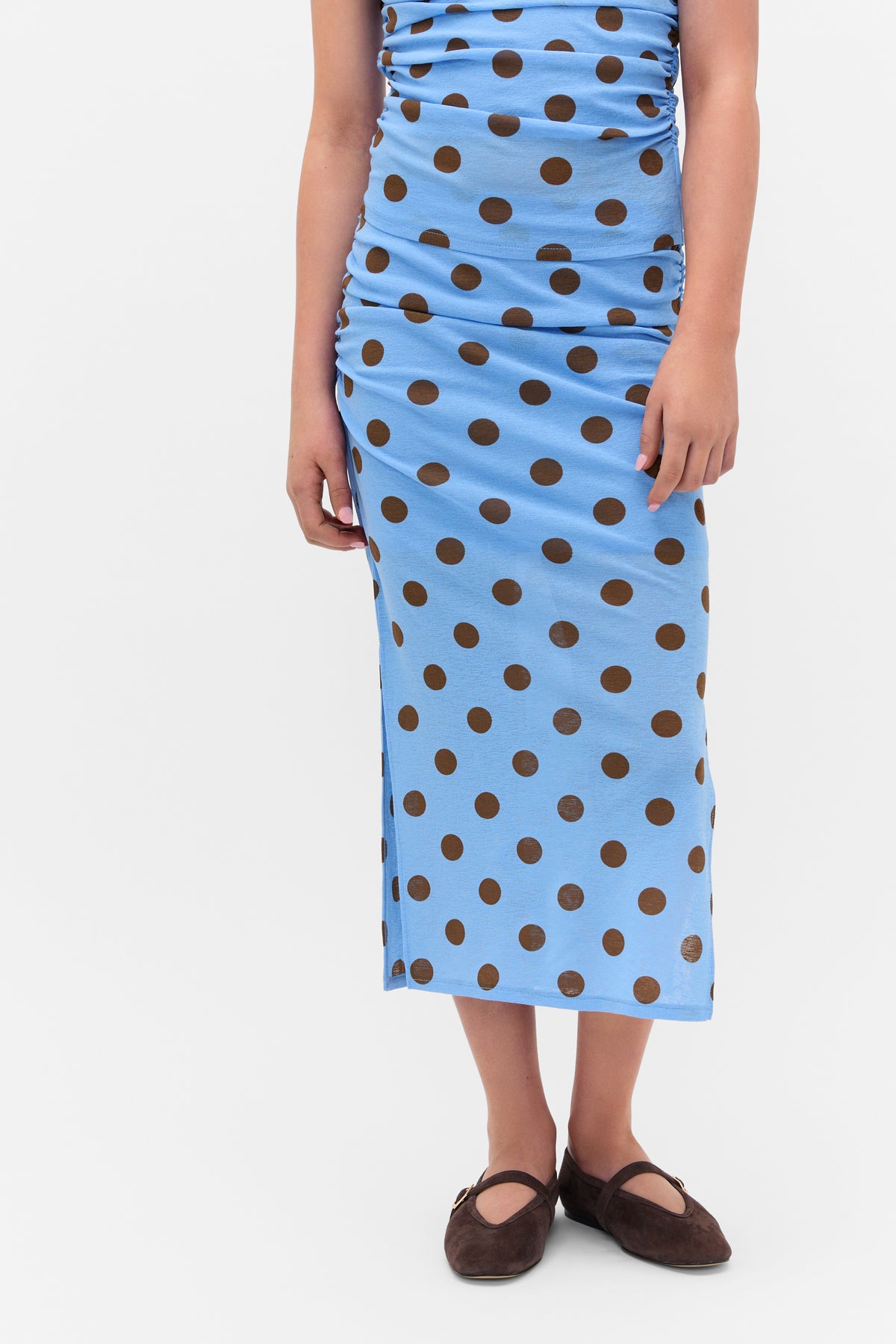 Mesh Spot Skirt