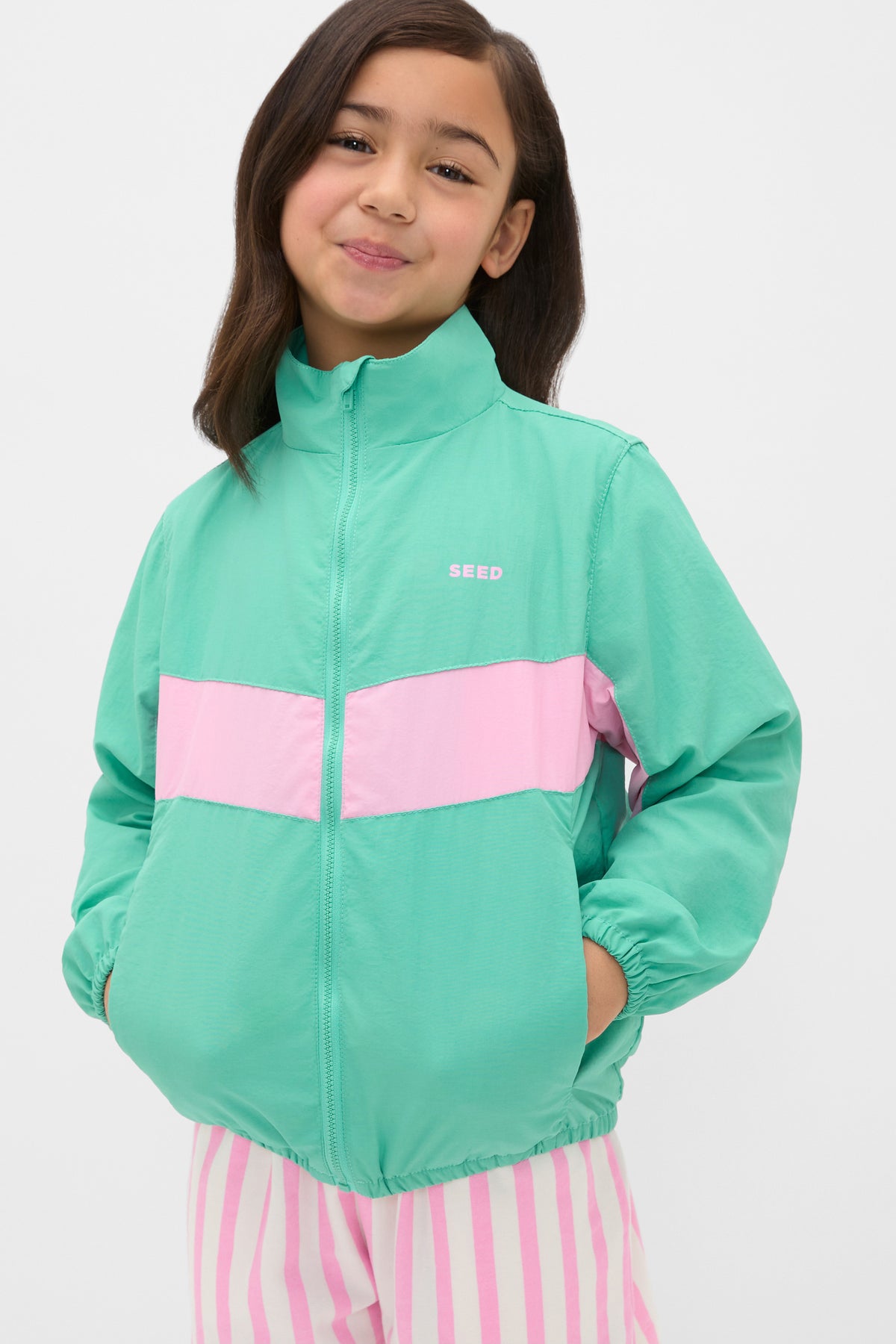 Chevron Panel Spray Jacket