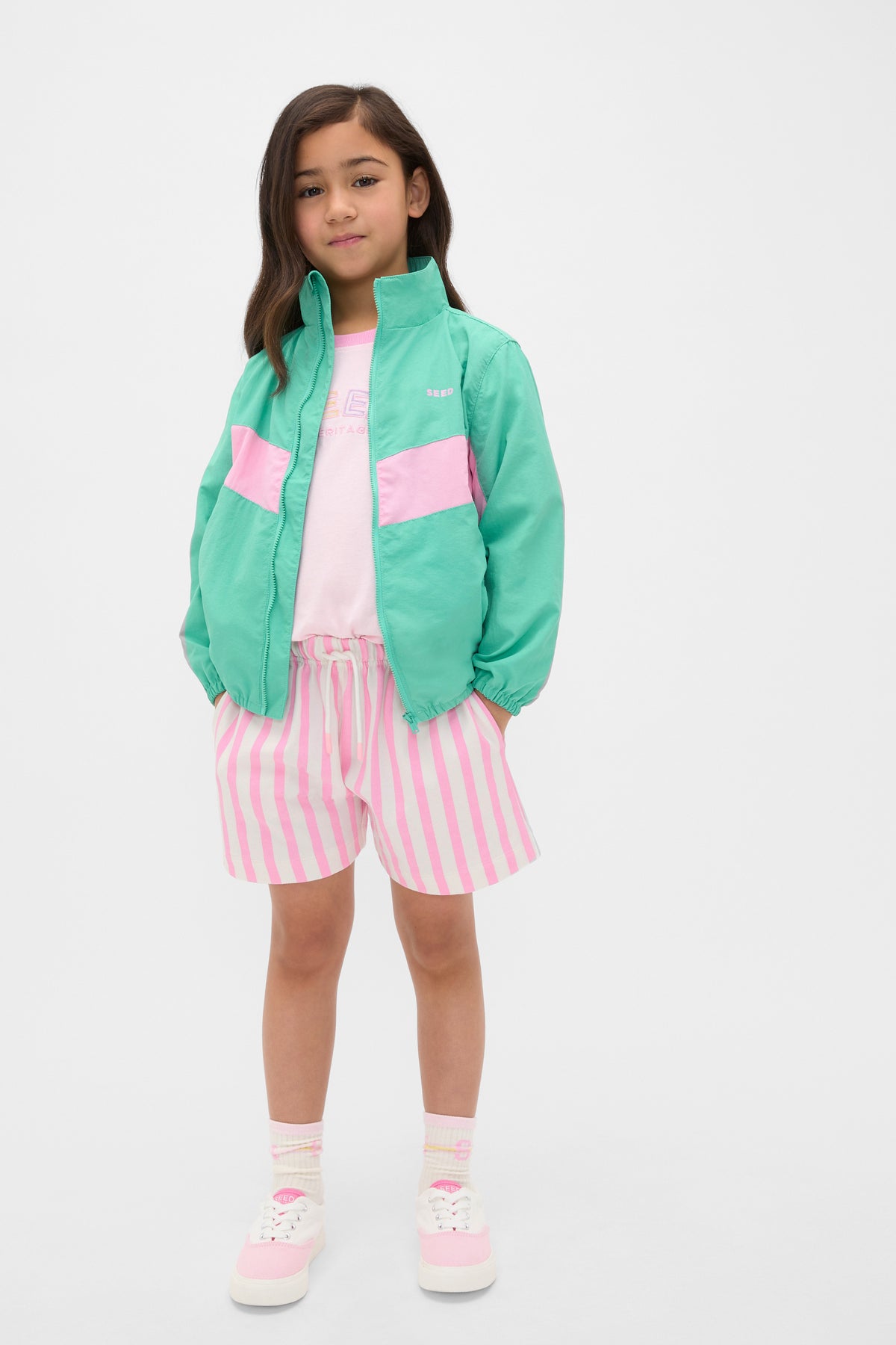 Chevron Panel Spray Jacket