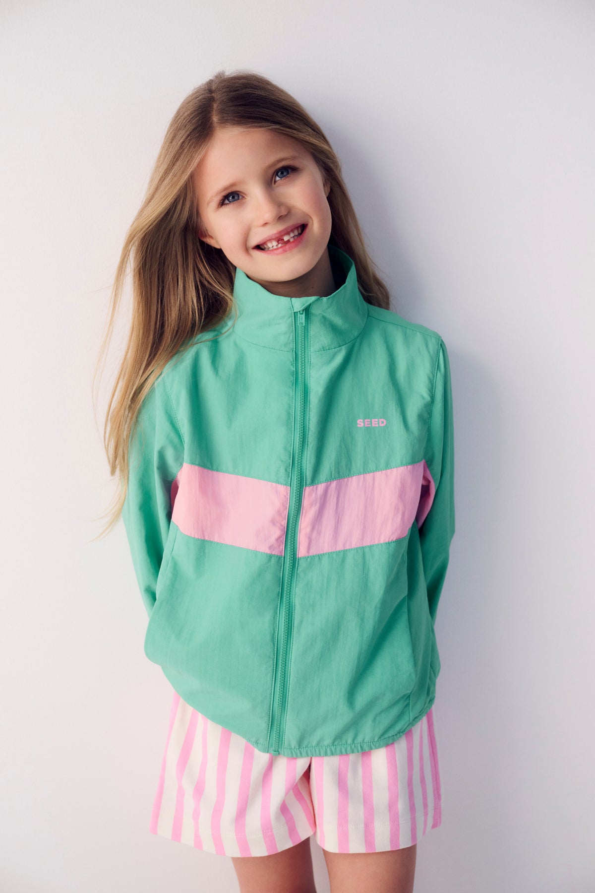 Chevron Panel Spray Jacket