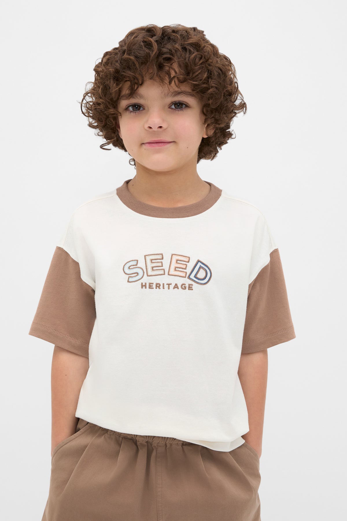 Colourblock Logo Tee