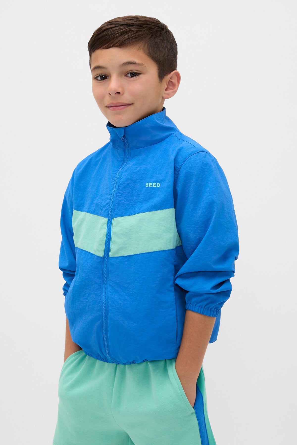 Chevron Panel Spray Jacket