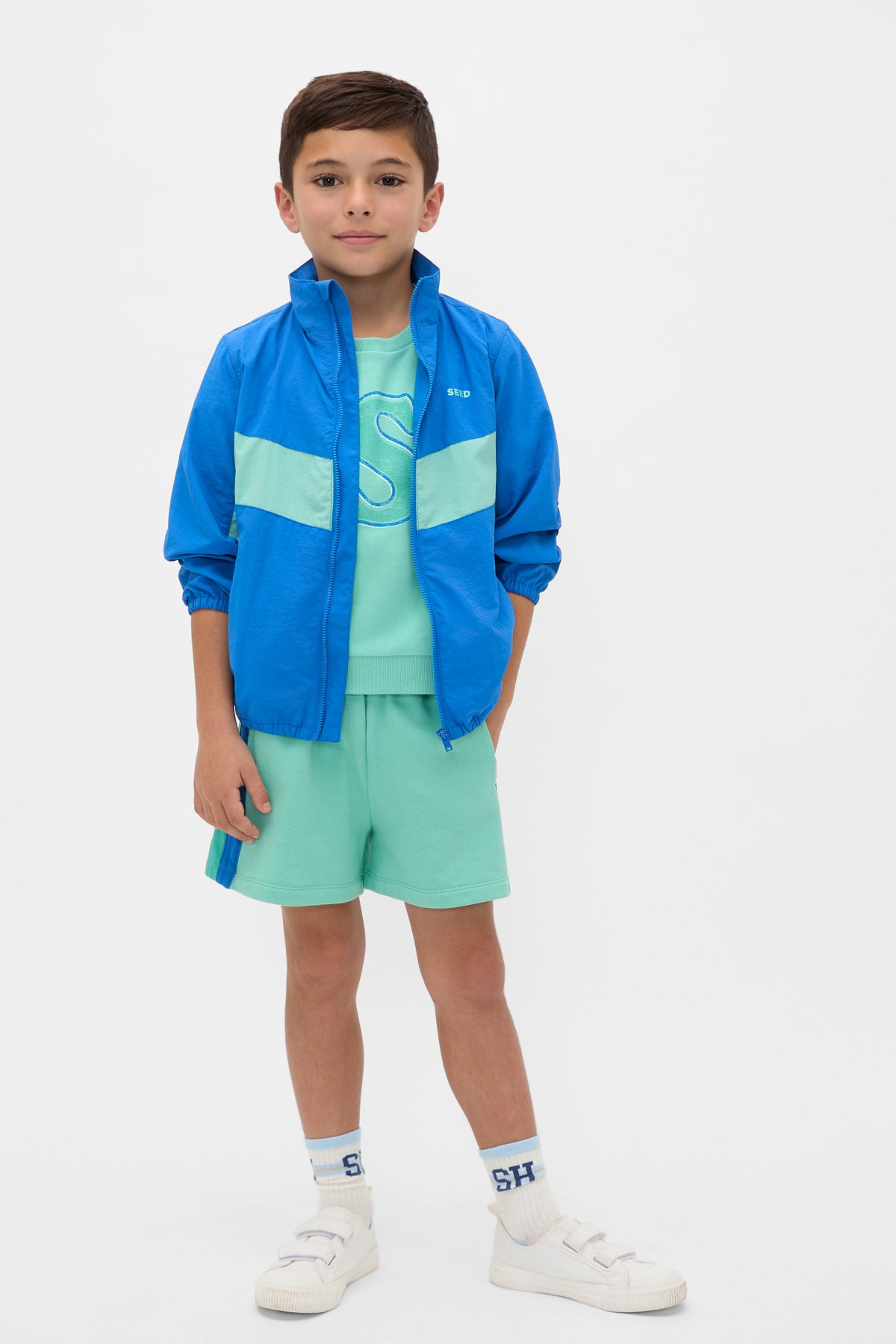 Chevron Panel Spray Jacket