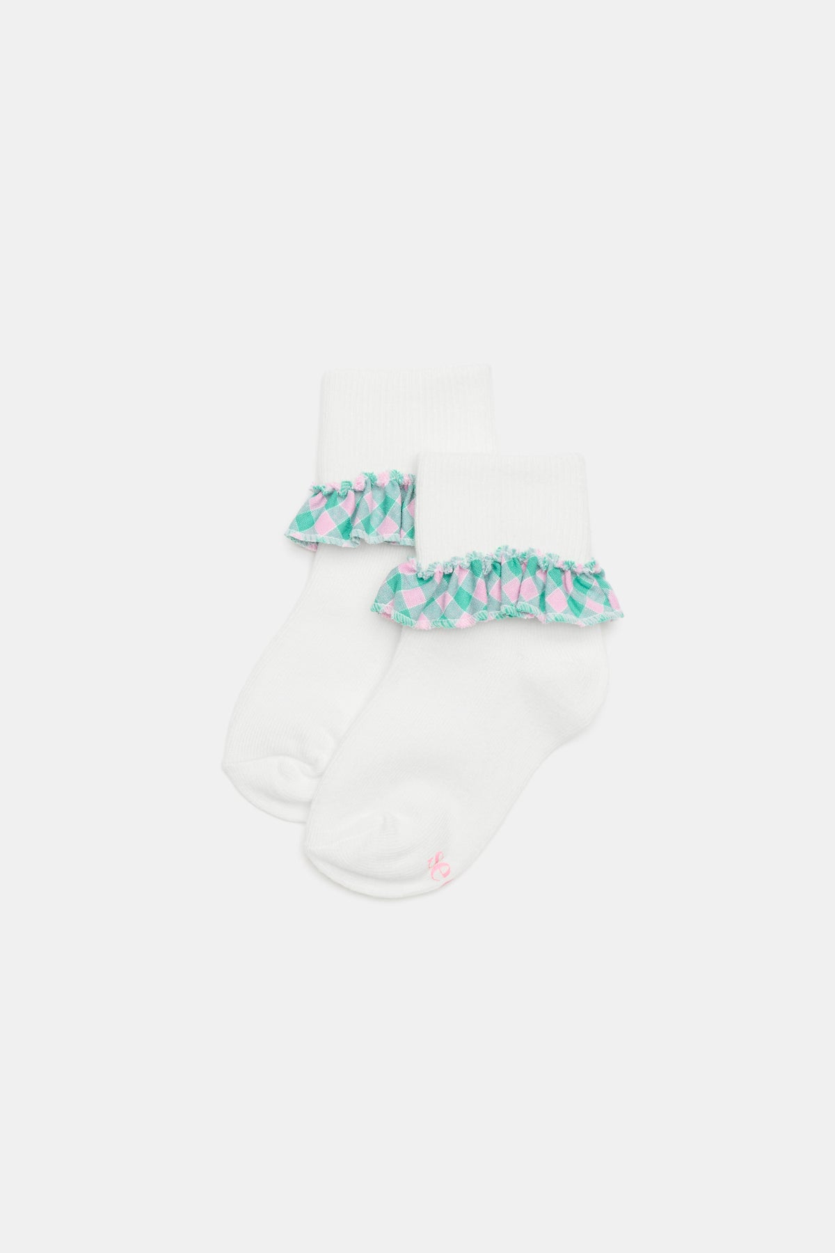 Gingham Frill Sock