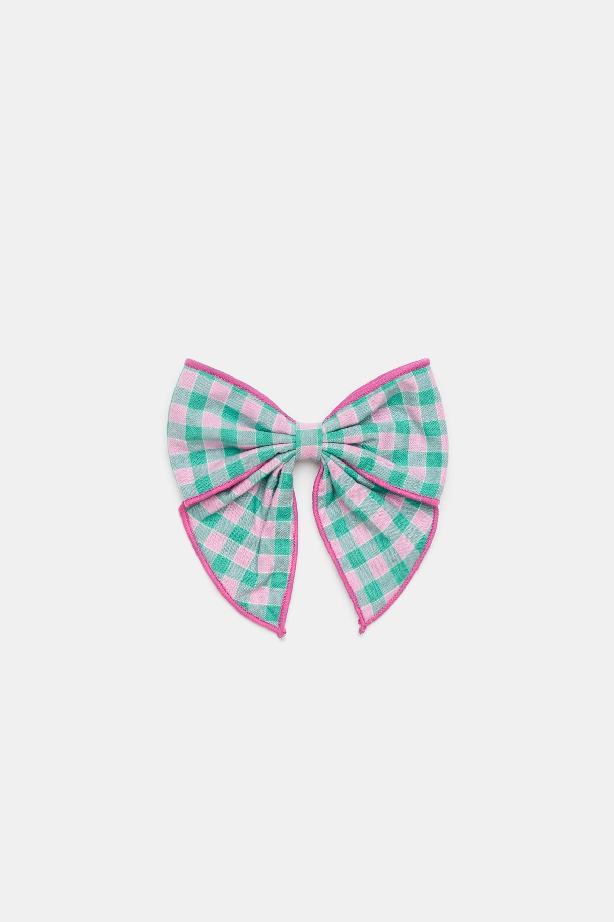 Gingham Bow Duck Clip