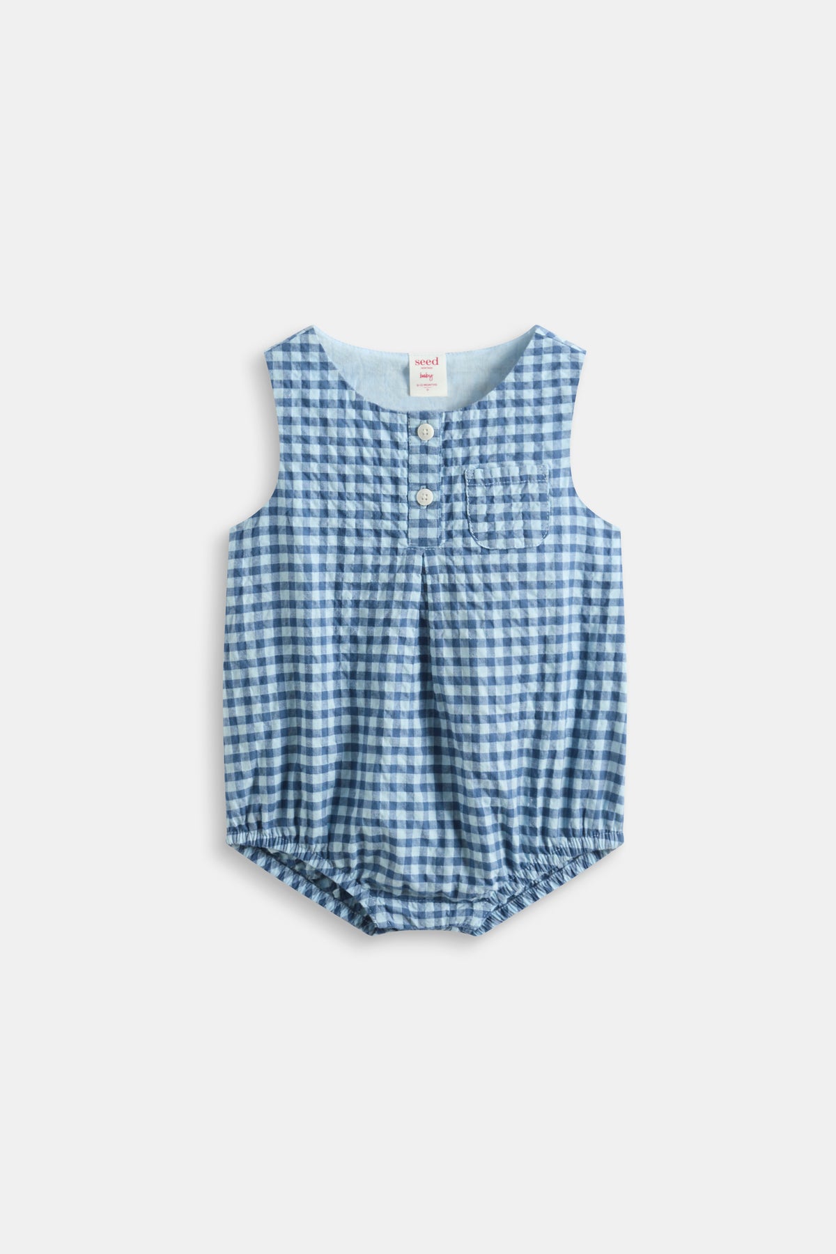 Gingham Pocket Romper