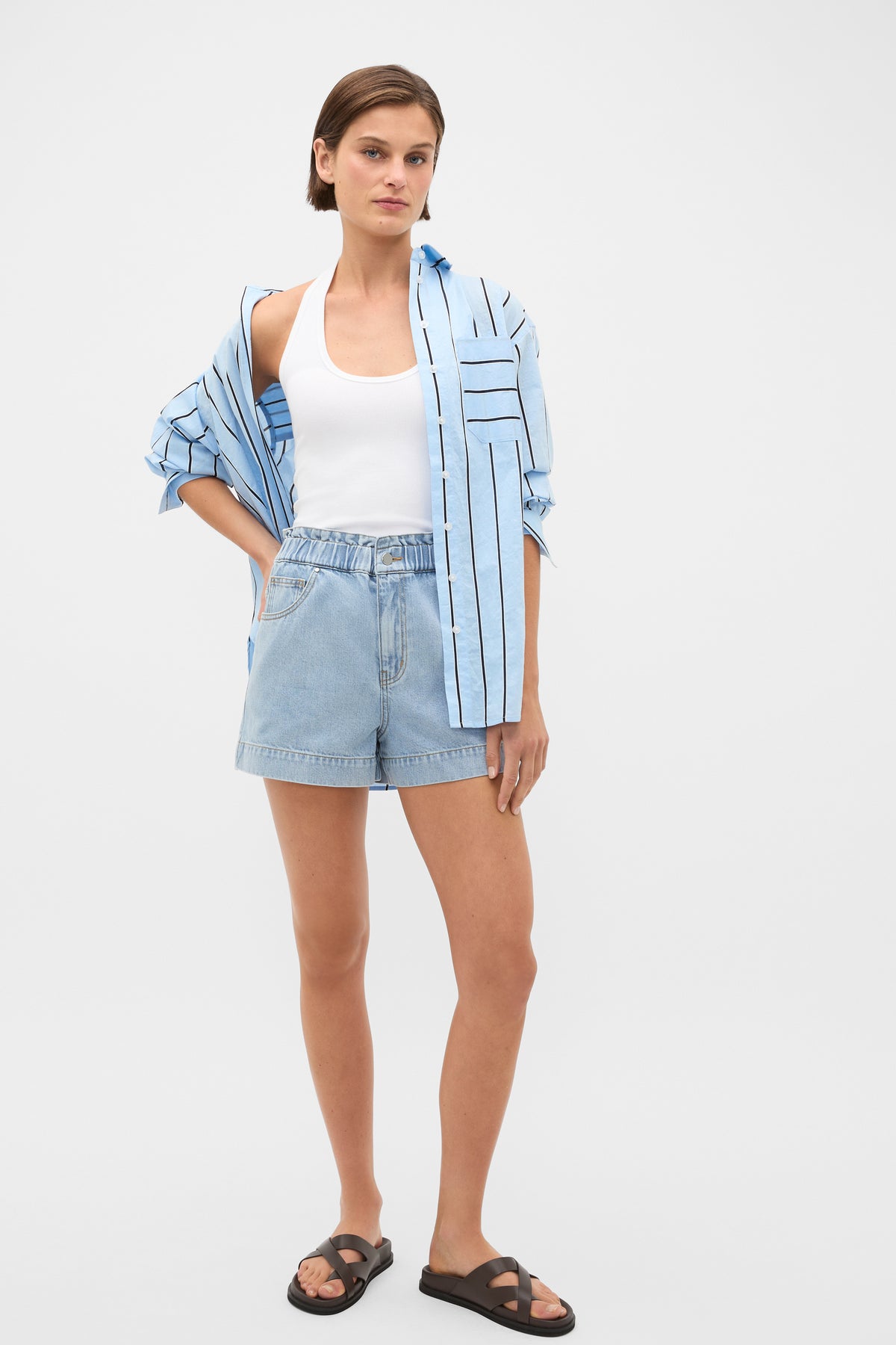 Core Denim Relaxed Paperbag Short